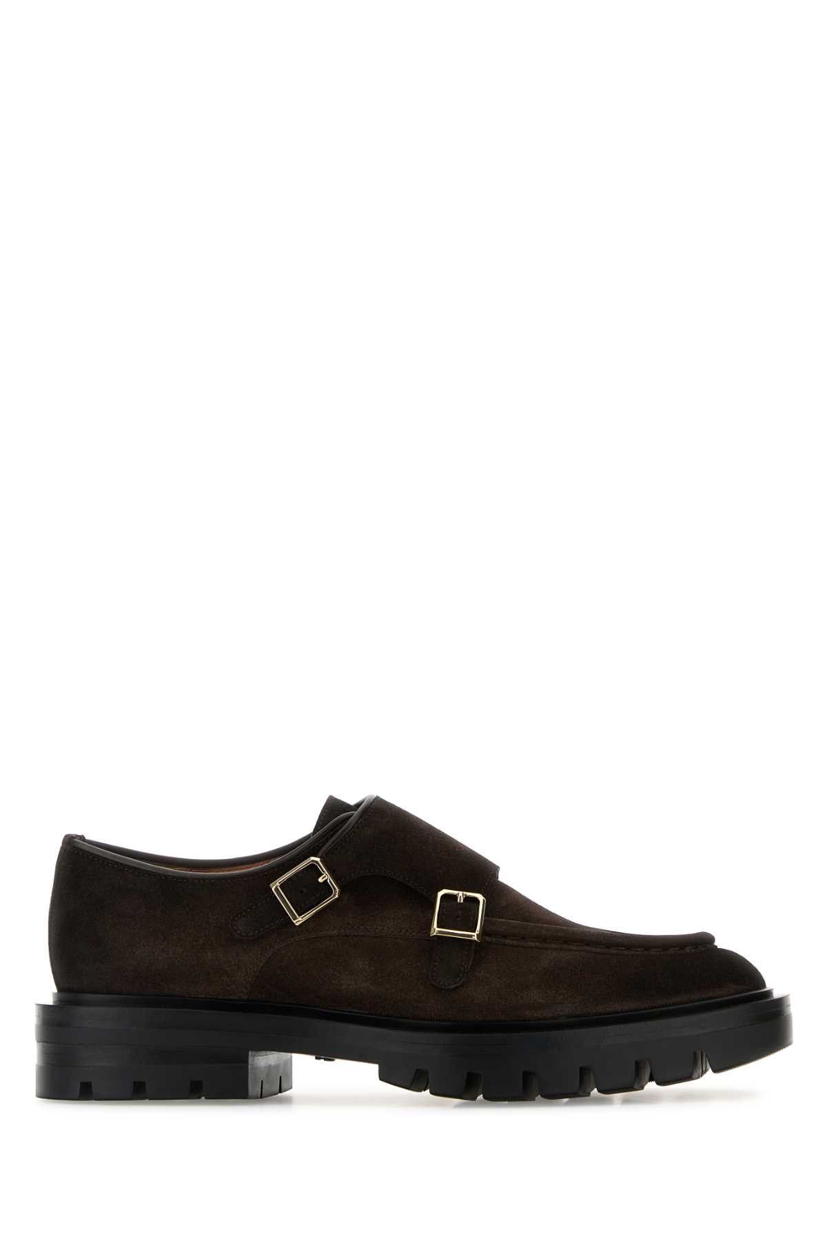 Santoni Brown Suede Loafers Size US 6 / IT 36 - 1 Thumbnail