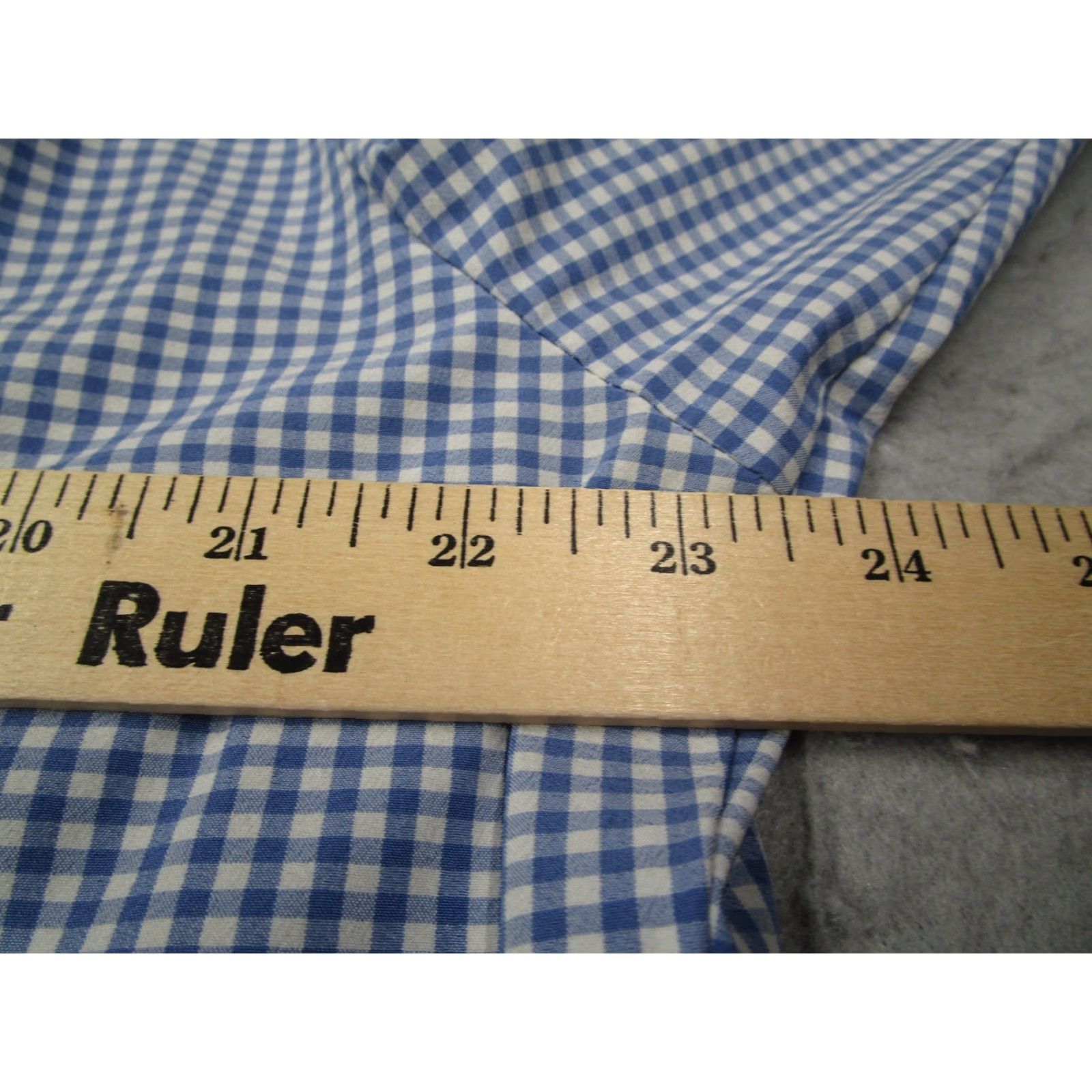 Mizzen+Main Mizzen+Main Shirt Men XL Trim Fit Blue Check Leeward Stretch Work Made in USA Size US XL / EU 56 / 4 - 6 Thumbnail