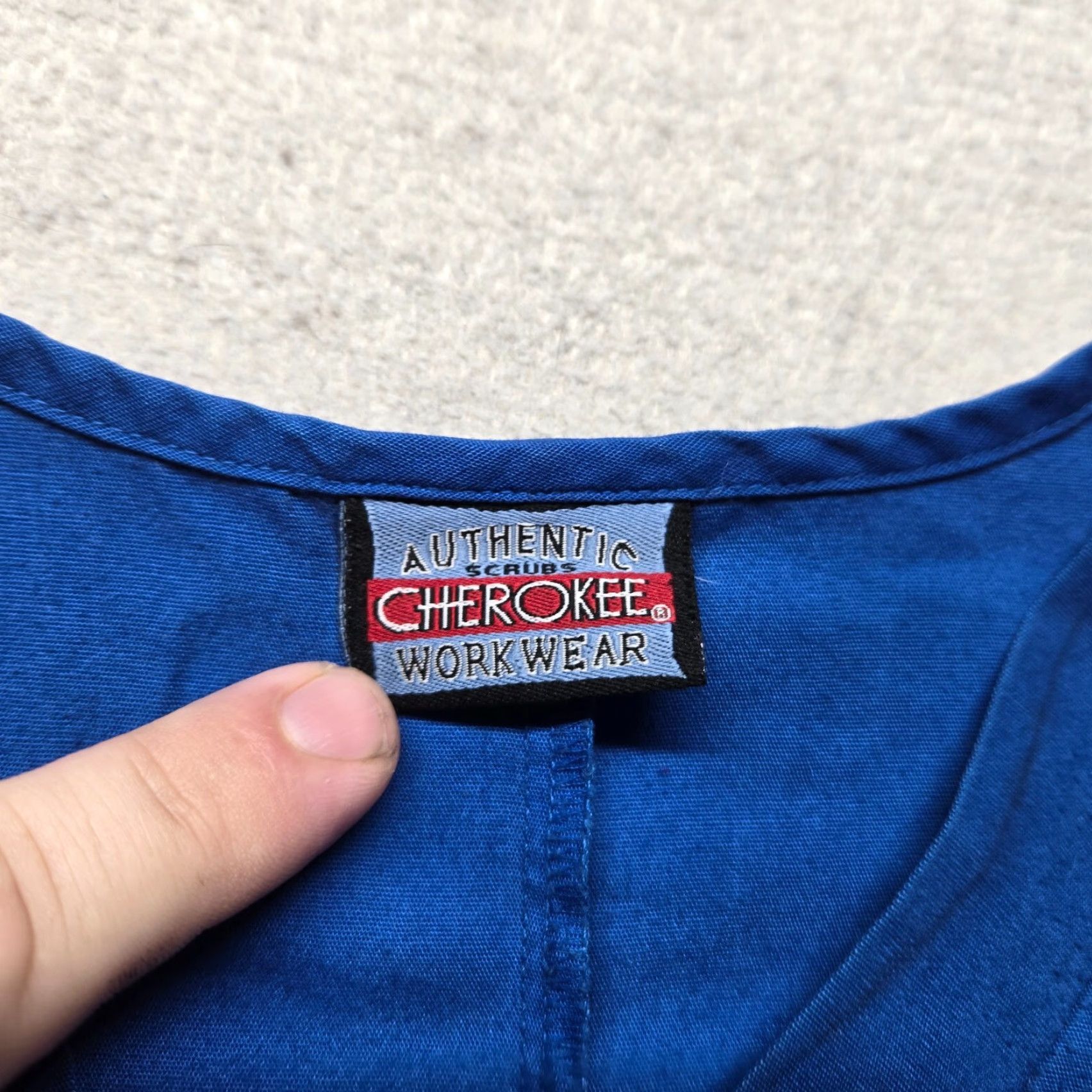 Cherokee VINTAGE Cherokee Shirt Unisex XL Scrub Top Size L Blue Solid 90s Mens Womens Size US L / EU 52-54 / 3 - 2 Thumbnail