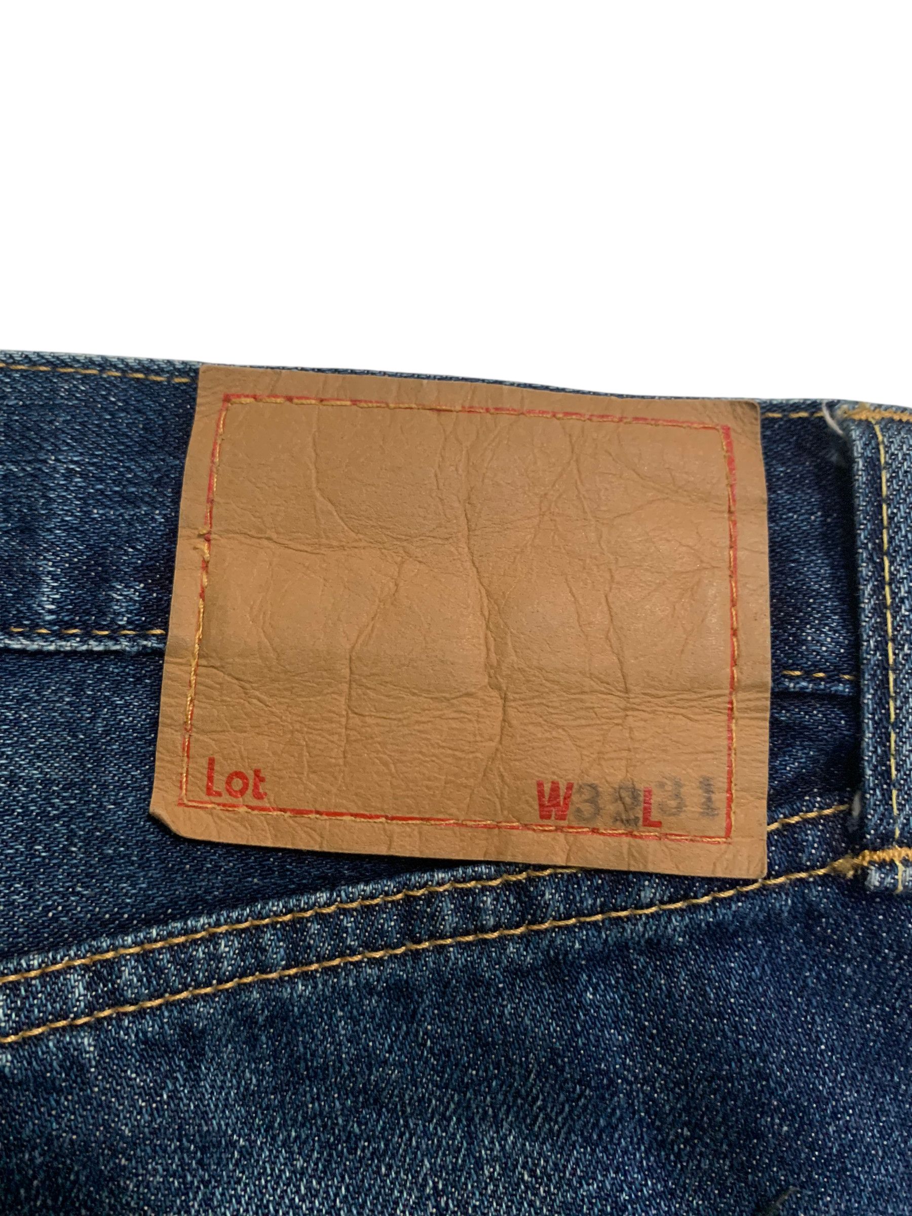 Kapital UNKNOWN BRAND JAPANESE SELVEDGE BUTTON FLY DISTRESSED DENIM Size US 32 / EU 48 - 10 Thumbnail