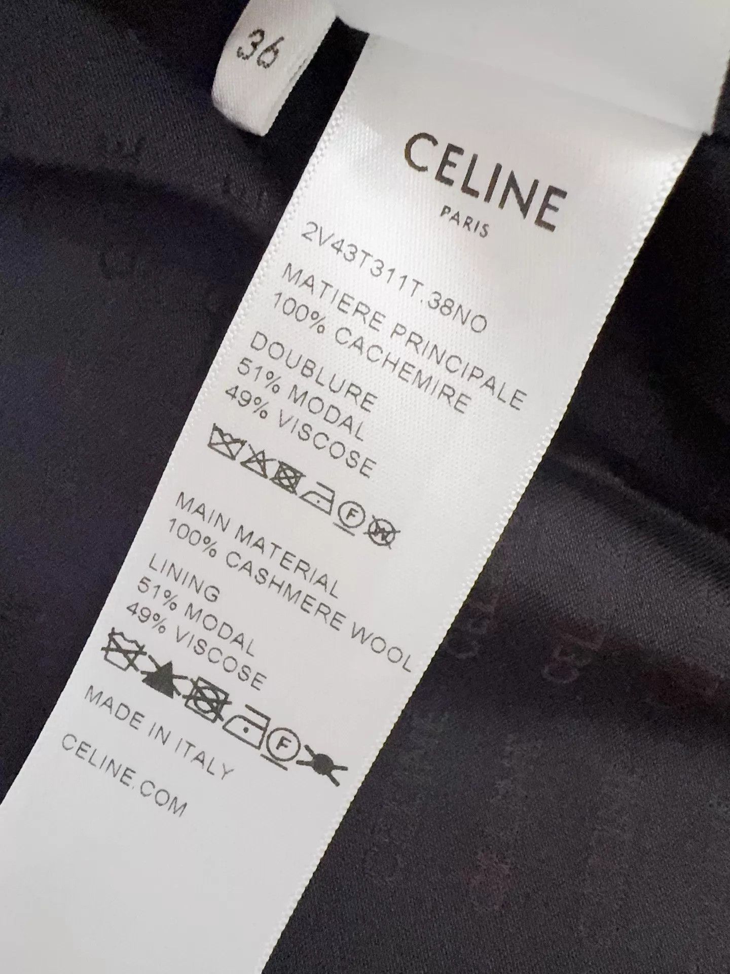 Celine Celine Black Gold Buttons Cashmere Jacket 36 Size XS / US 0-2 / IT 36-38 - 7 Thumbnail
