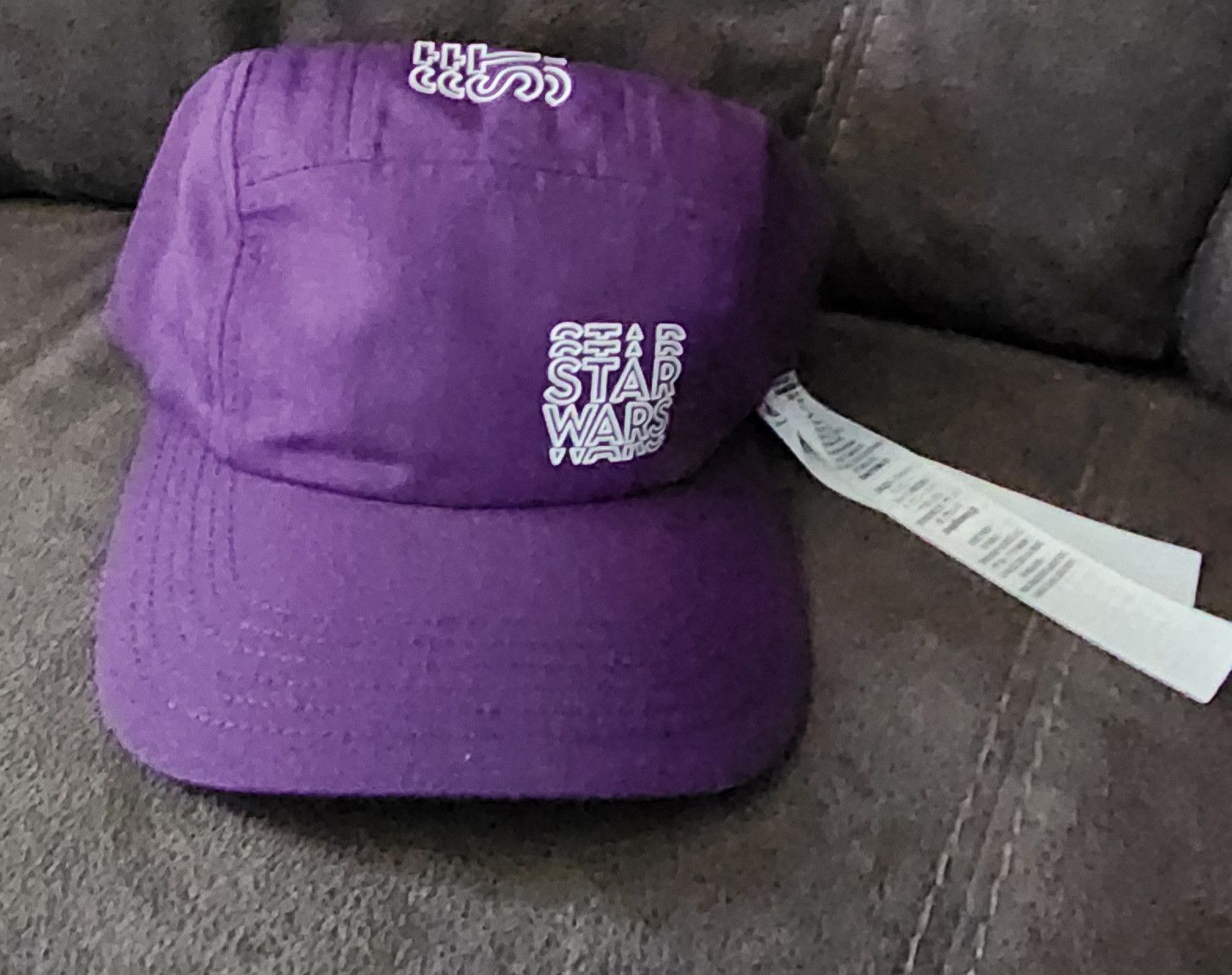 Disney NWT Disney Star Wars Purple Adjustable 5 Panel Hat Cap Adult Size ONE SIZE - 2 Thumbnail