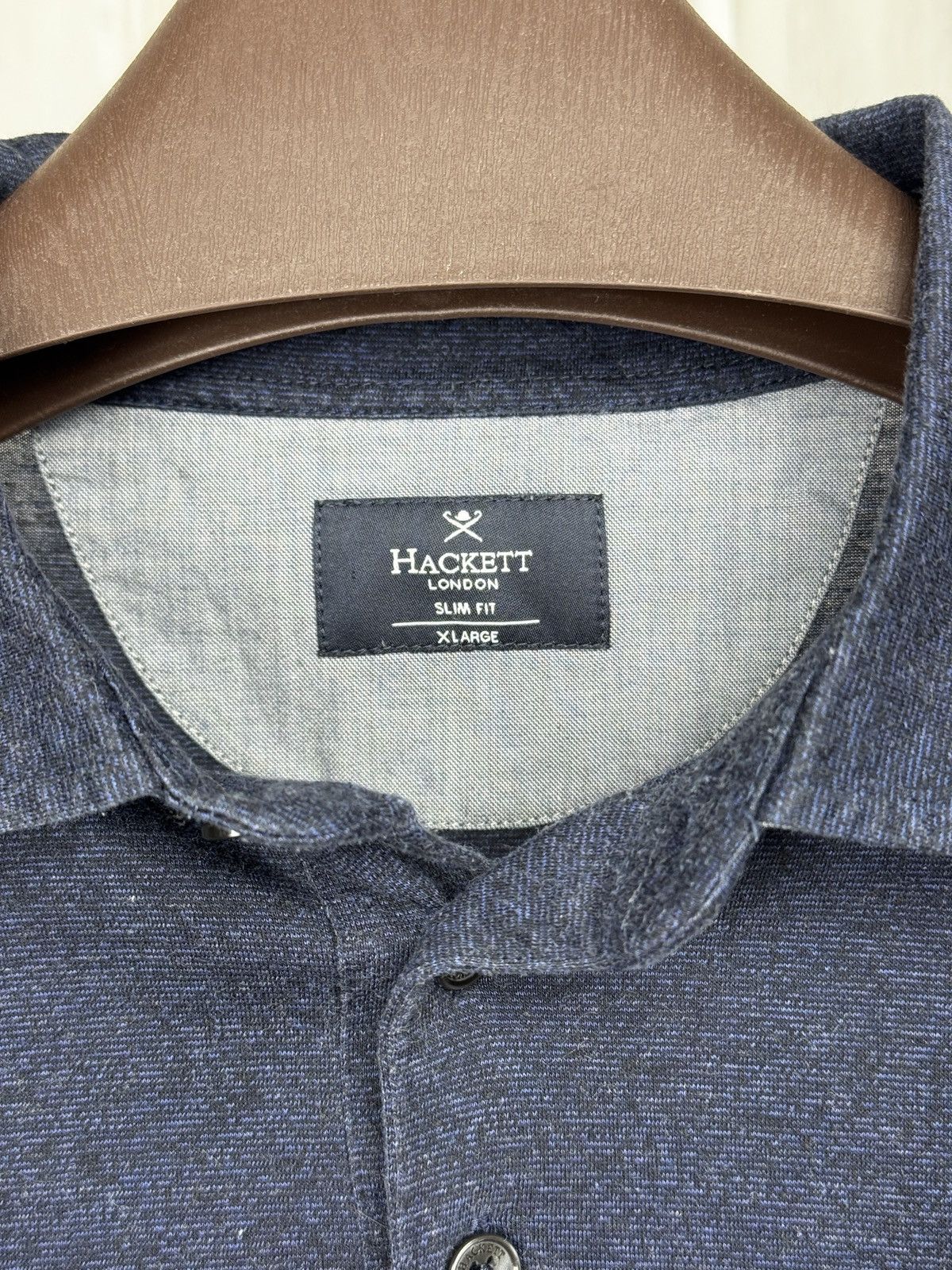 Hackett Hackett London Cotton Filafil Slim Fit LongSleeve Polo Rugby Size US XL / EU 56 / 4 - 10 Thumbnail