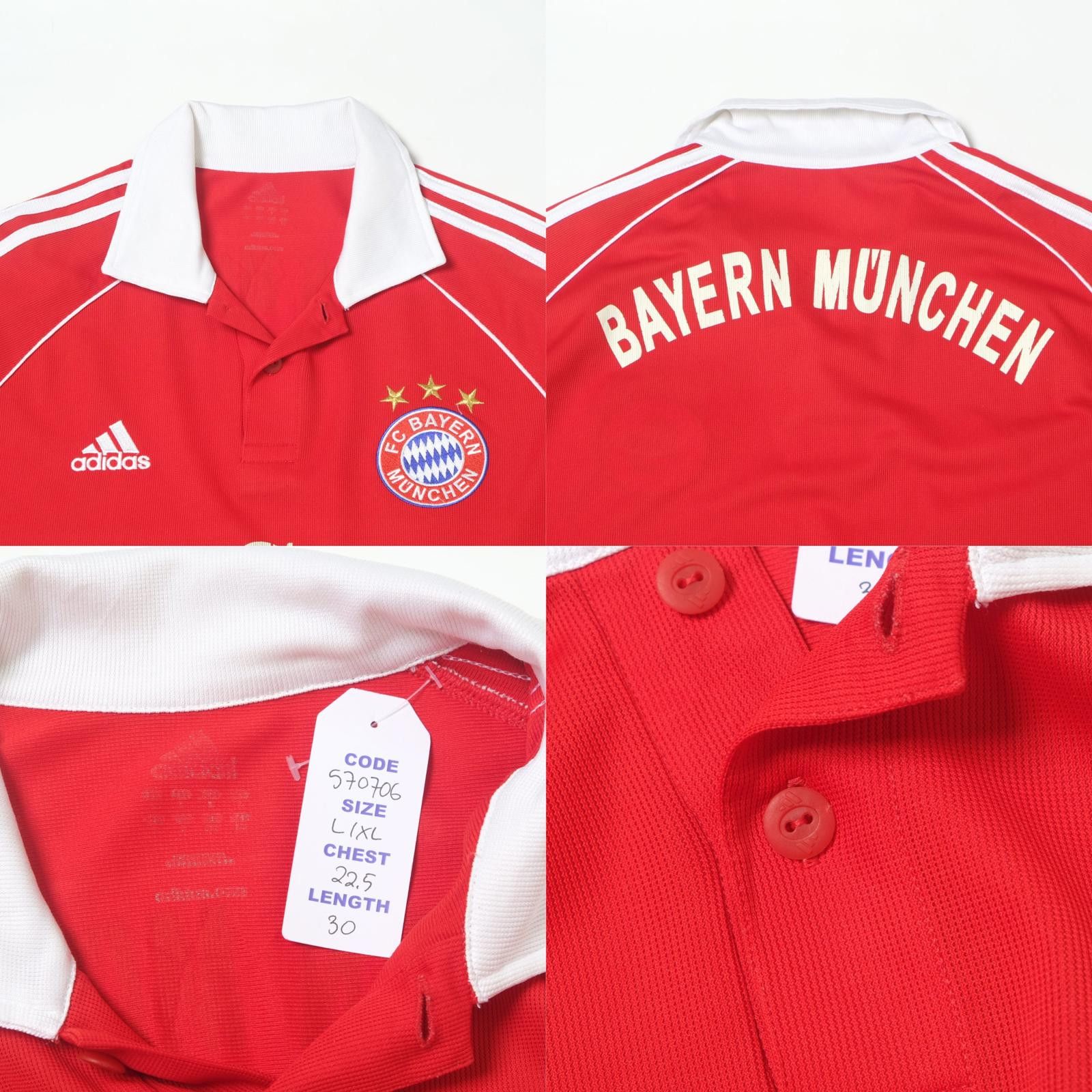 Adidas 2006/07 Bayern Munich Home Shirt (L/XL) Size US L / EU 52-54 / 3 - 4 Thumbnail