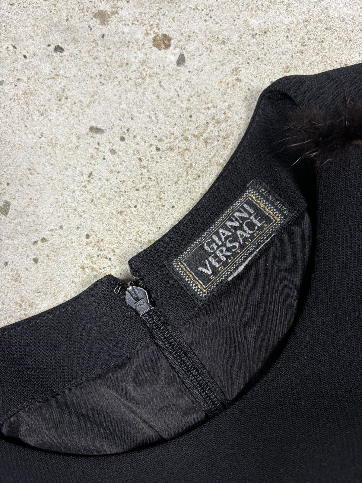 Versace F/W 1999 Gianni Versace by Donatella Mink Fur Pencil Dress Size S / US 4 / IT 40 - 7 Thumbnail
