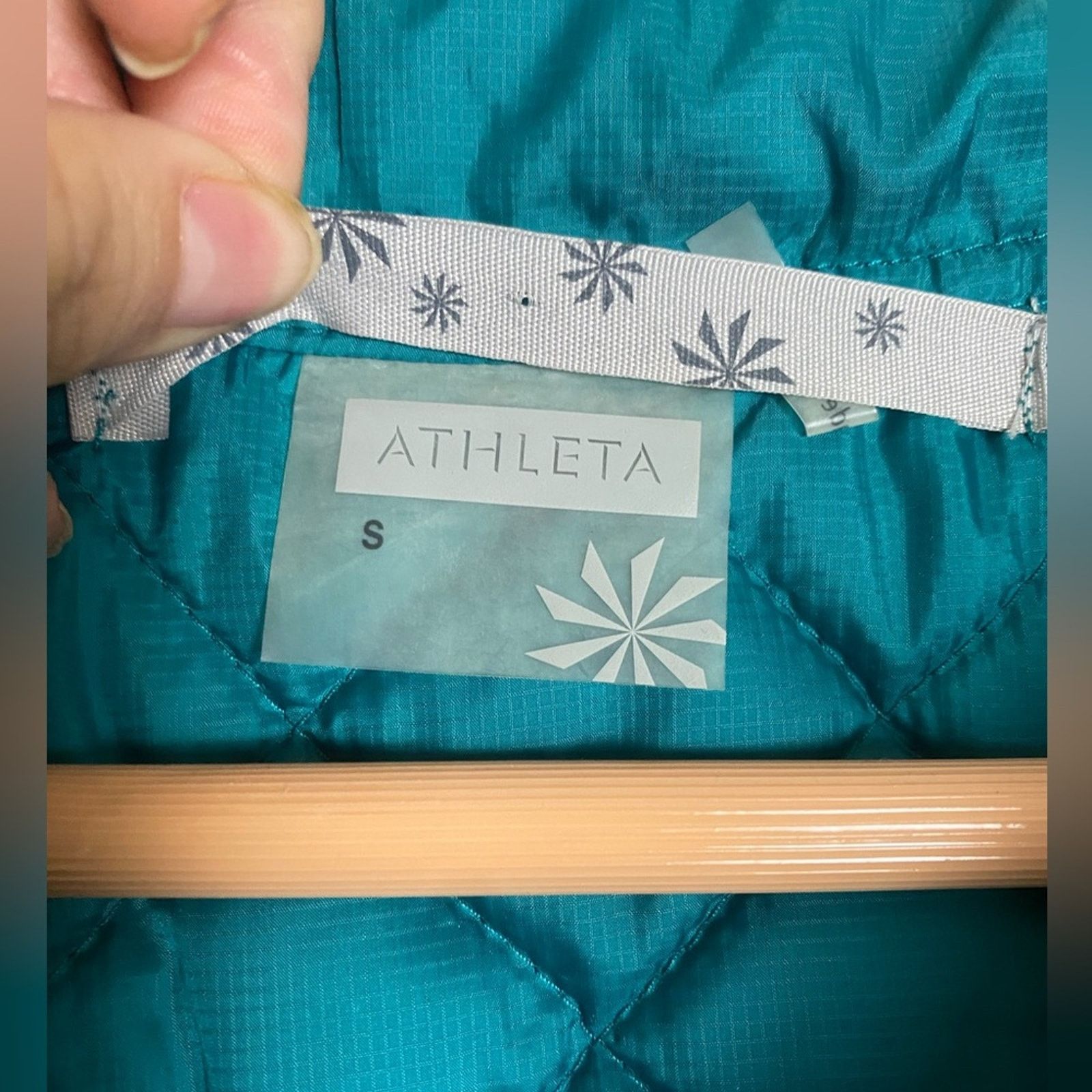 Athleta Athleta Teal 1/4 zip Women's Polyester puffer jacket Small Size S / US 4 / IT 40 - 3 Thumbnail