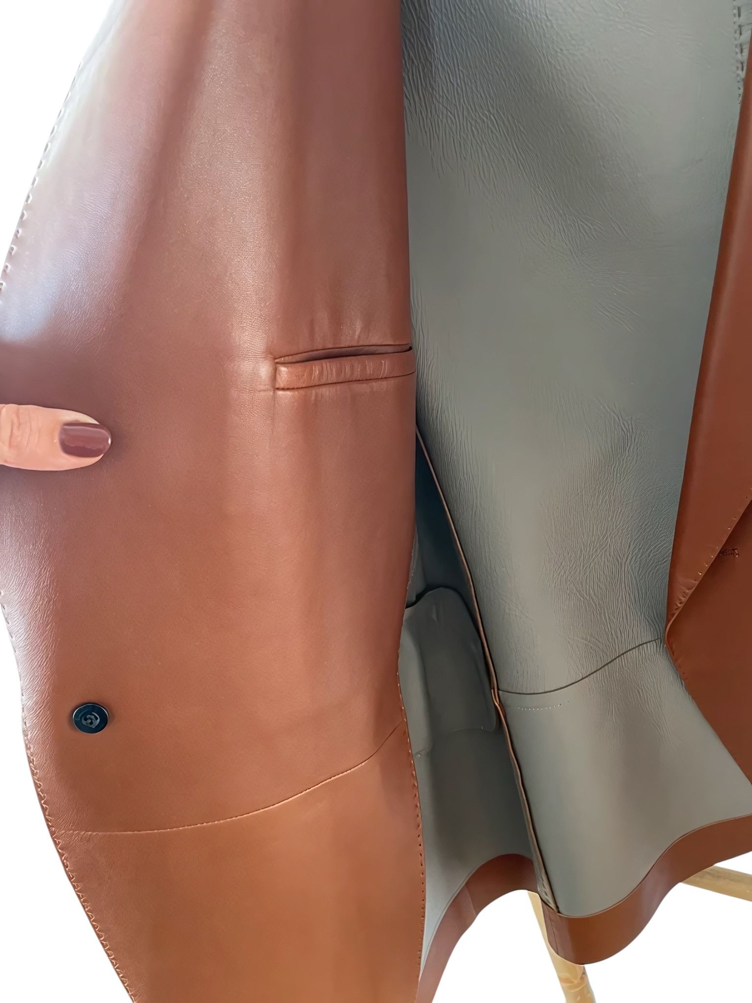 Berluti COGNAC LAMBSKIN LEATHER JACKET BY HAIDER ACKERMANN Size US M / EU 48-50 / 2 - 4 Thumbnail