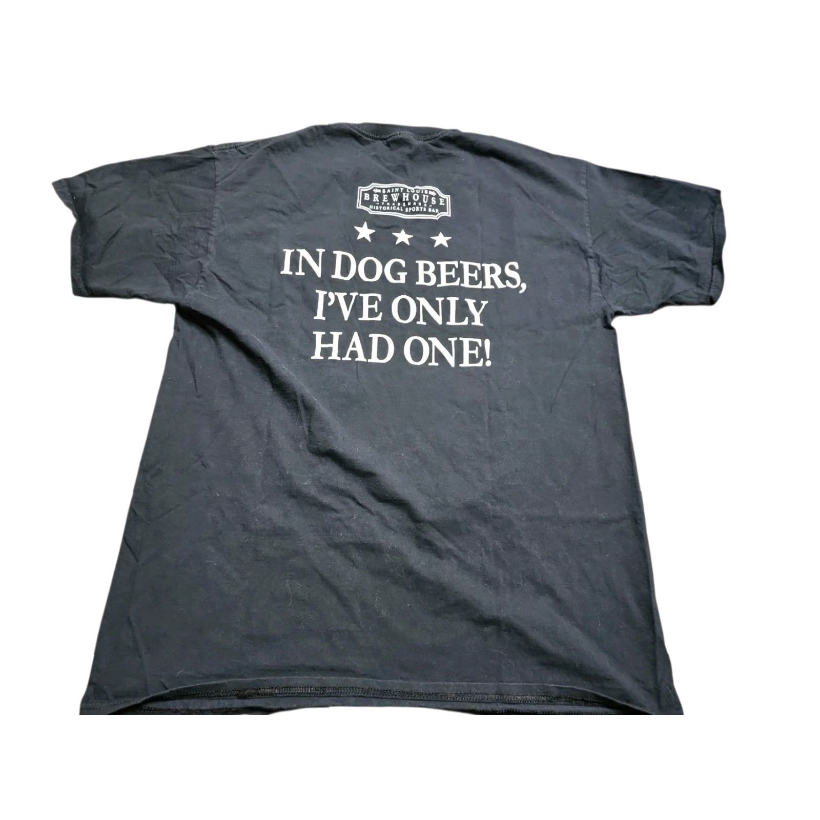 Jerzees Jerzees T-Shirt Mens L Black Brew Me Double-Sided Graphic Tee St. Louis Brew House Funny Mens Size US L / EU 52-54 / 3 - 2 Thumbnail