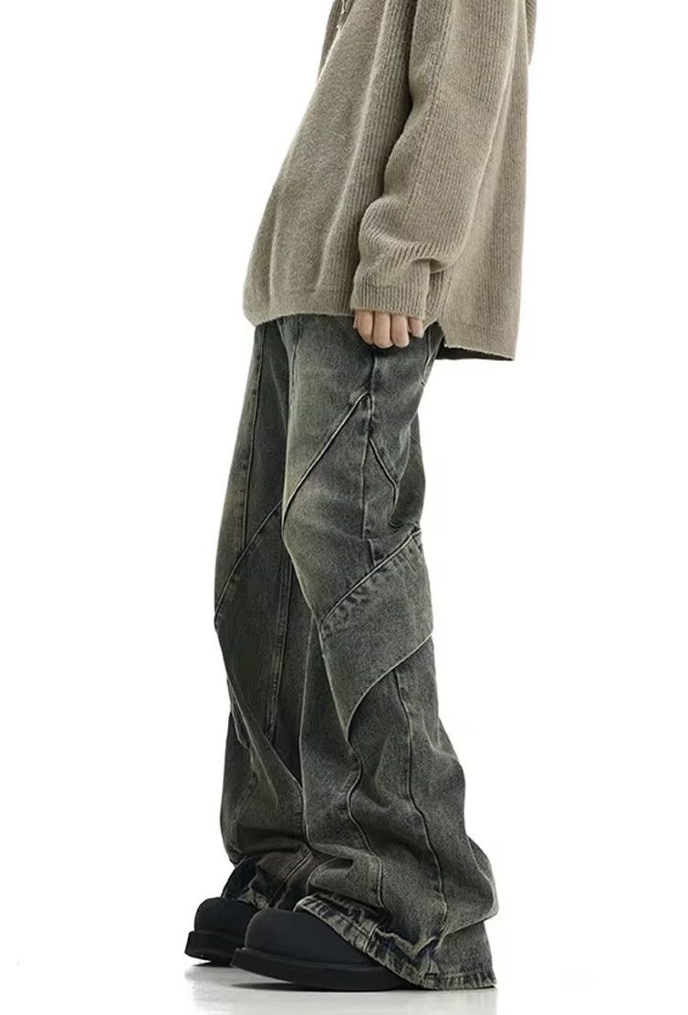 Japanese Brand × Jean Vintage blue Street Baggy Flared Denim Size US 31 - 3 Thumbnail
