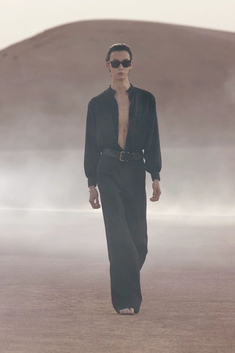 Saint Laurent Paris Saint Laurent Paris 23SS wool micro flared suit pants-2506 Size US 32 / EU 48 - 5 Thumbnail