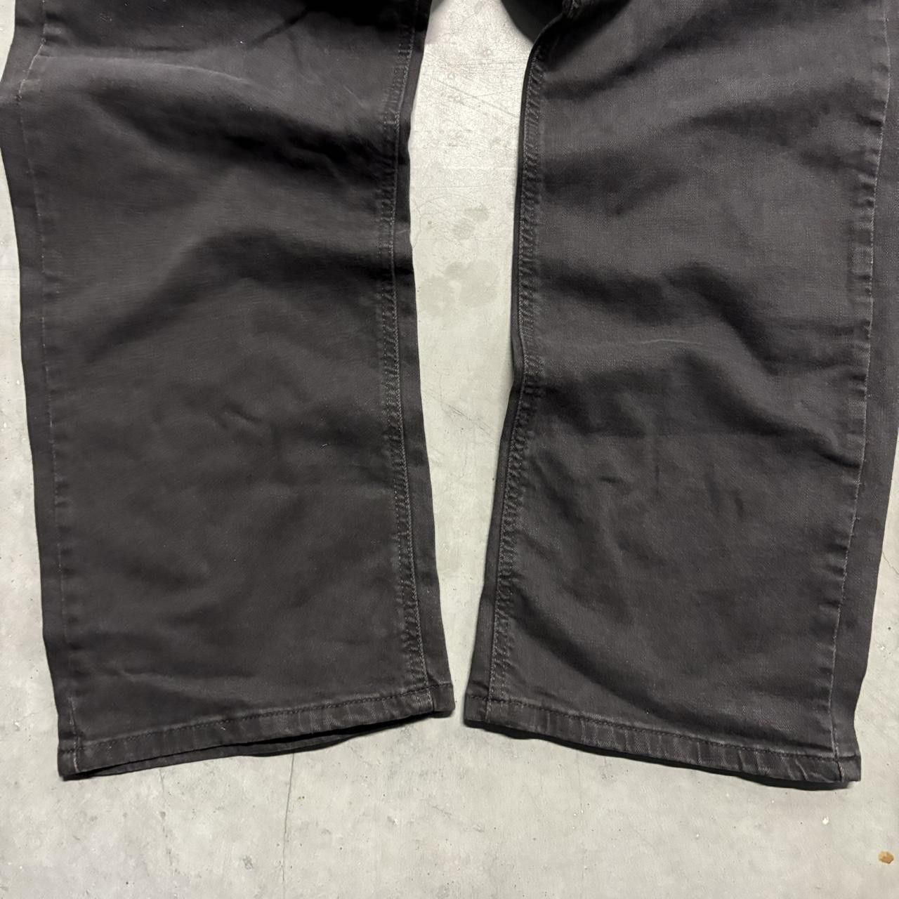 Wrangler Vintage Grunge WideLeg Skater Style Black Denim Jeans! Size US 42 / EU 58 - 5 Thumbnail