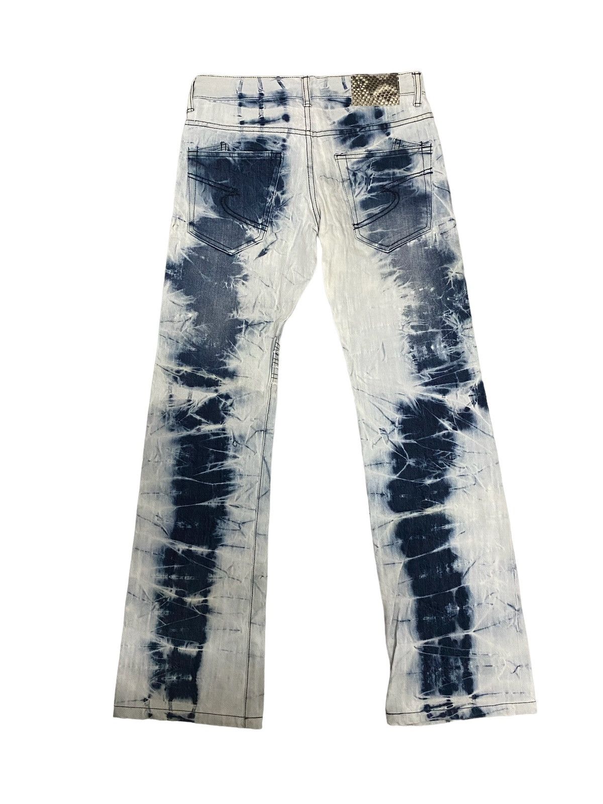 Japanese Brand Vintage Semantic Design Tie Dye Denim Jeans Size US 30 / EU 46 - 2 Thumbnail