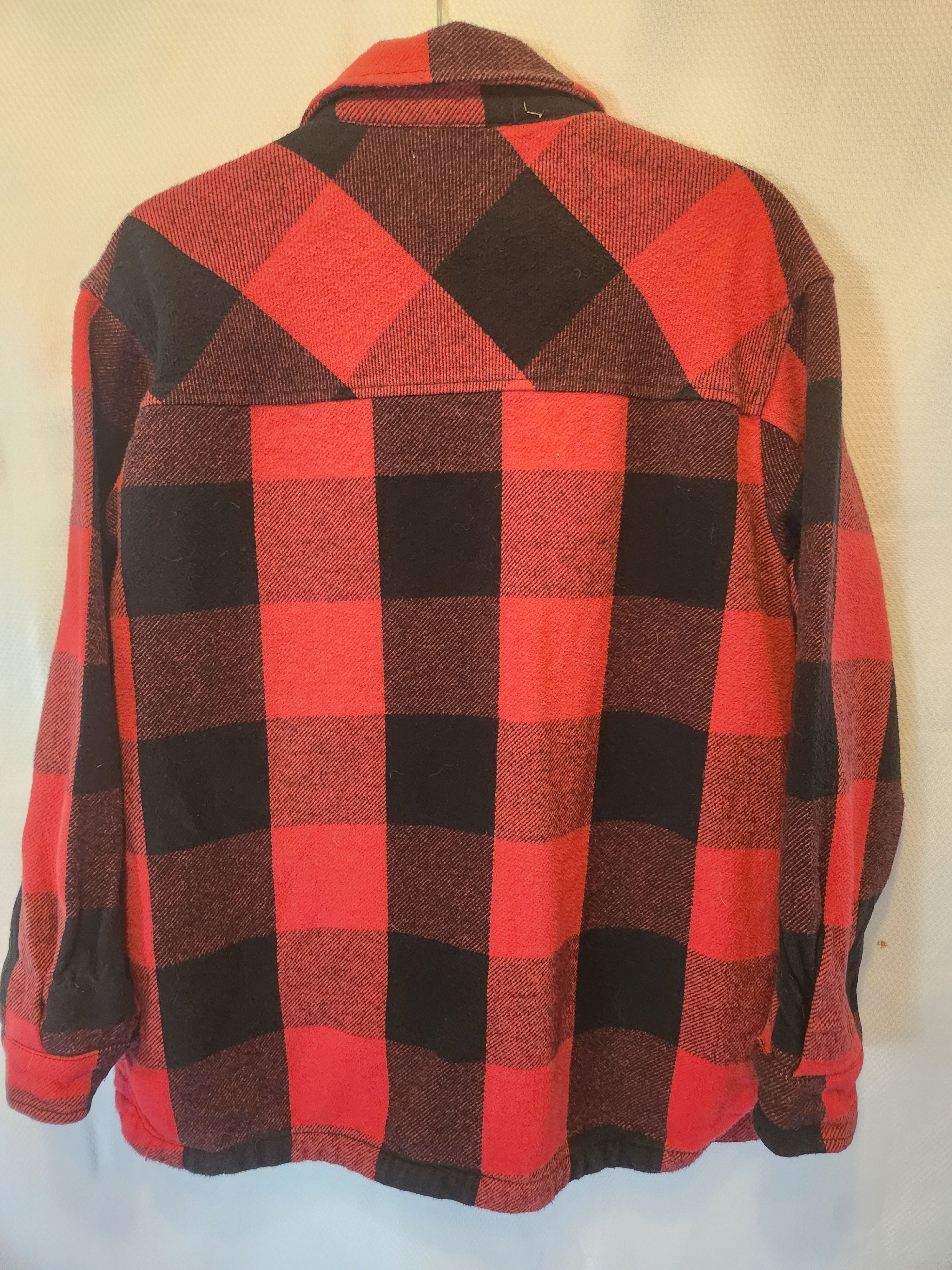Lucky Brand 100% Cotton Button Front Black & Red Plaid Jacket Shirt Size M / US 6-8 / IT 42-44 - 2 Thumbnail