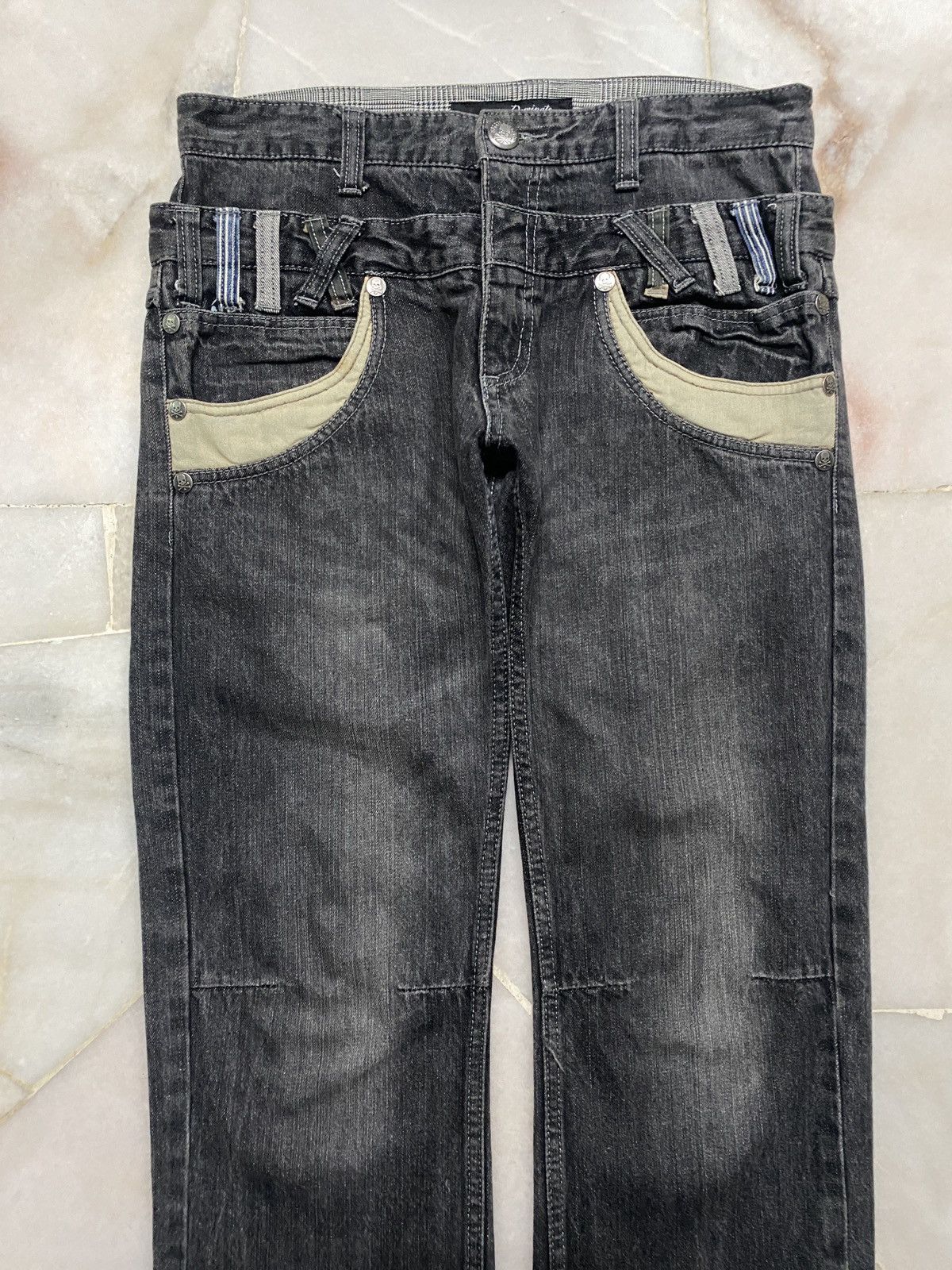 Hysteric Glamour Dominate Handcrafted Jeans Double Waist Stone Washed Style Size US 30 / EU 46 - 3 Thumbnail