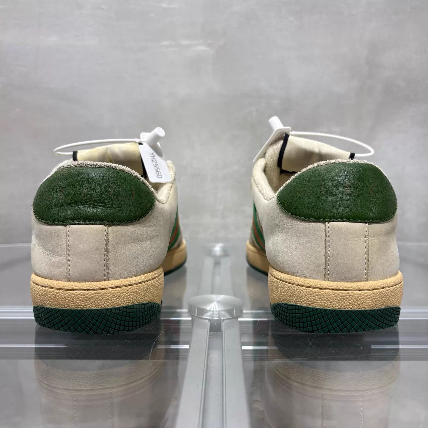 Gucci Gucci Rhyton Distressed Sneaker Women's EU 38 Green Enamel Size US 7.5 / IT 37.5 - 6 Thumbnail
