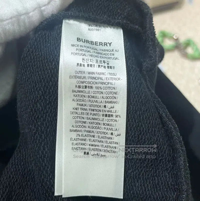 Burberry Burberry Black Cotton Women's Long Sleeve Hoodie. Size XL / US 12-14 / IT 48-50 - 5 Thumbnail