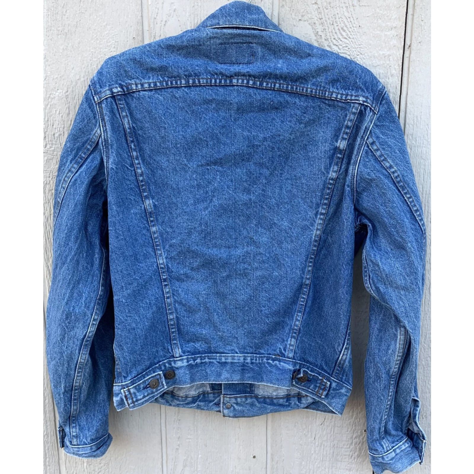 Vintage VINTAGE Levis Denim Jacket Trucker Jean Jacket 71506 0214 Made in USA 44L Blue Men Jacket Western Rockabilly Trucker Workwear Casual Vintage Yes Size US 44 / EU 60 - 3 Thumbnail