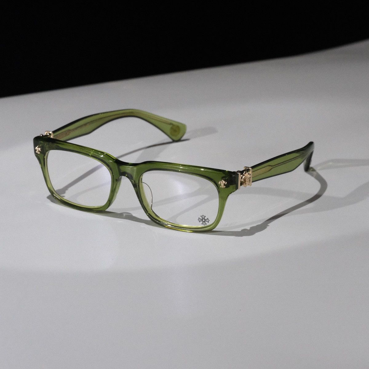 image of Chrome Hearts Gittin Any ? - A Glasses in Dark Olive, Men's