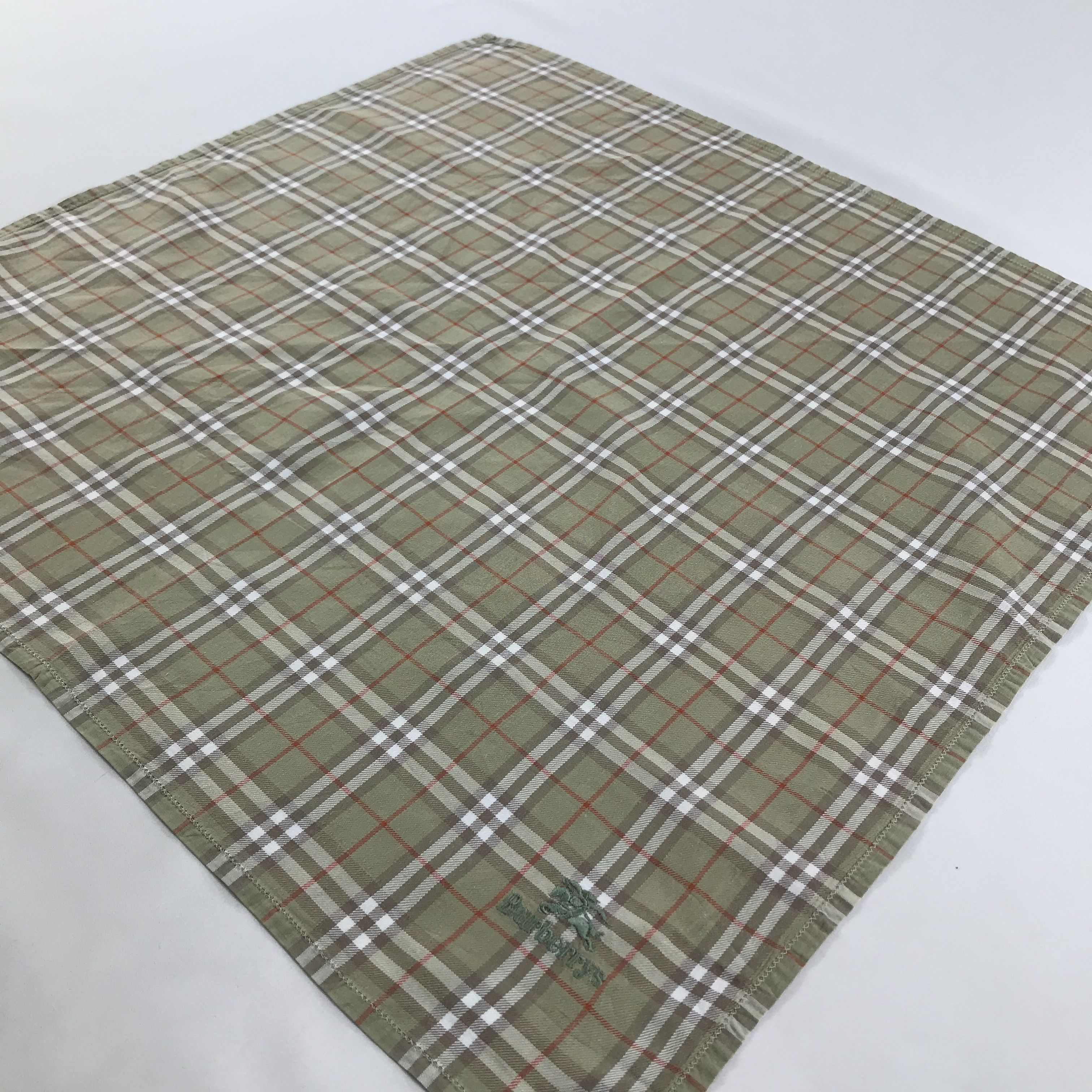 Burberry × Vintage Burberry Bandana / Handkerchief / Neckerchief - S1359 Size ONE SIZE - 2 Thumbnail