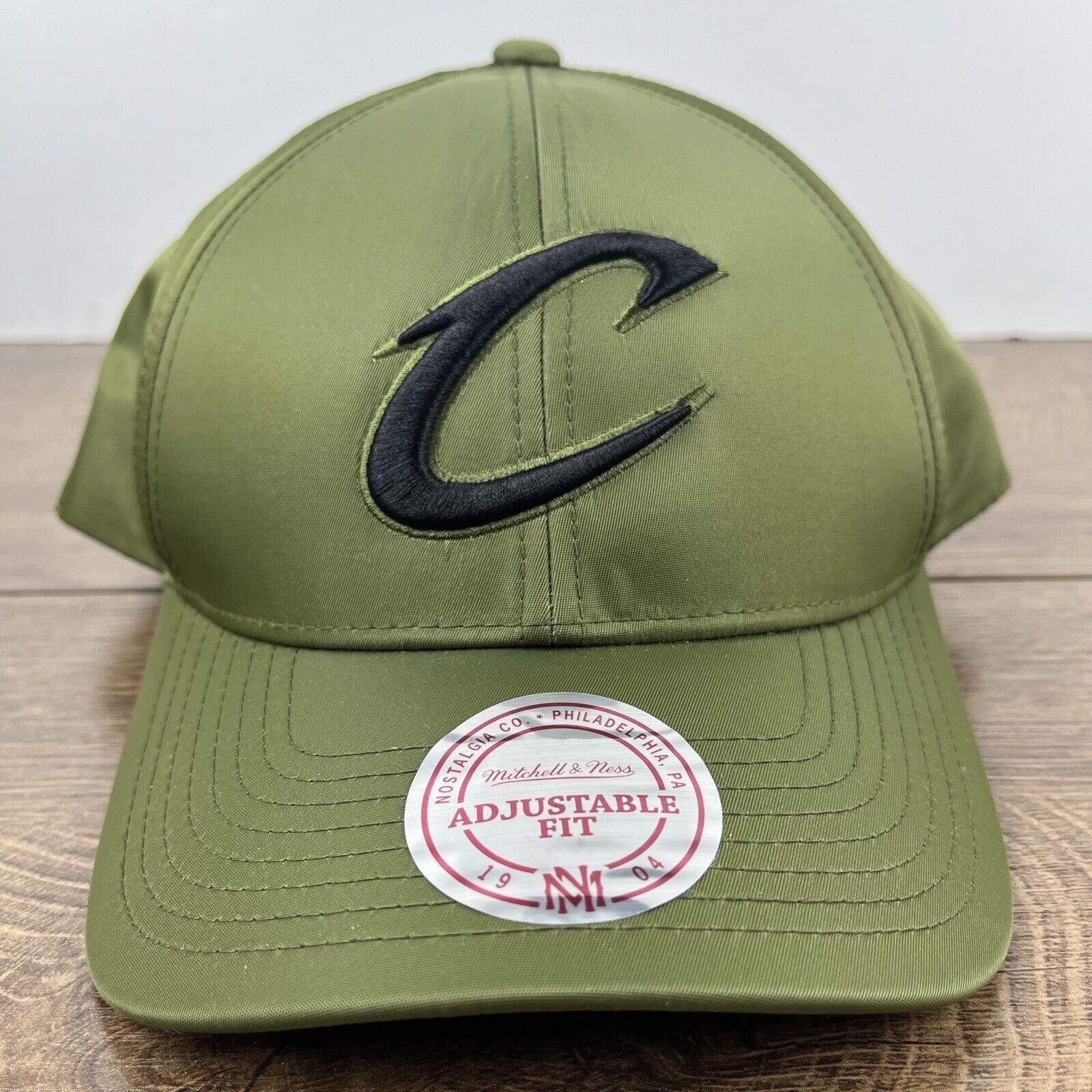 Mitchell & Ness Cleveland Cavaliers Snapback Hat Green Adjustable Hat Green Size ONE SIZE - 3 Thumbnail