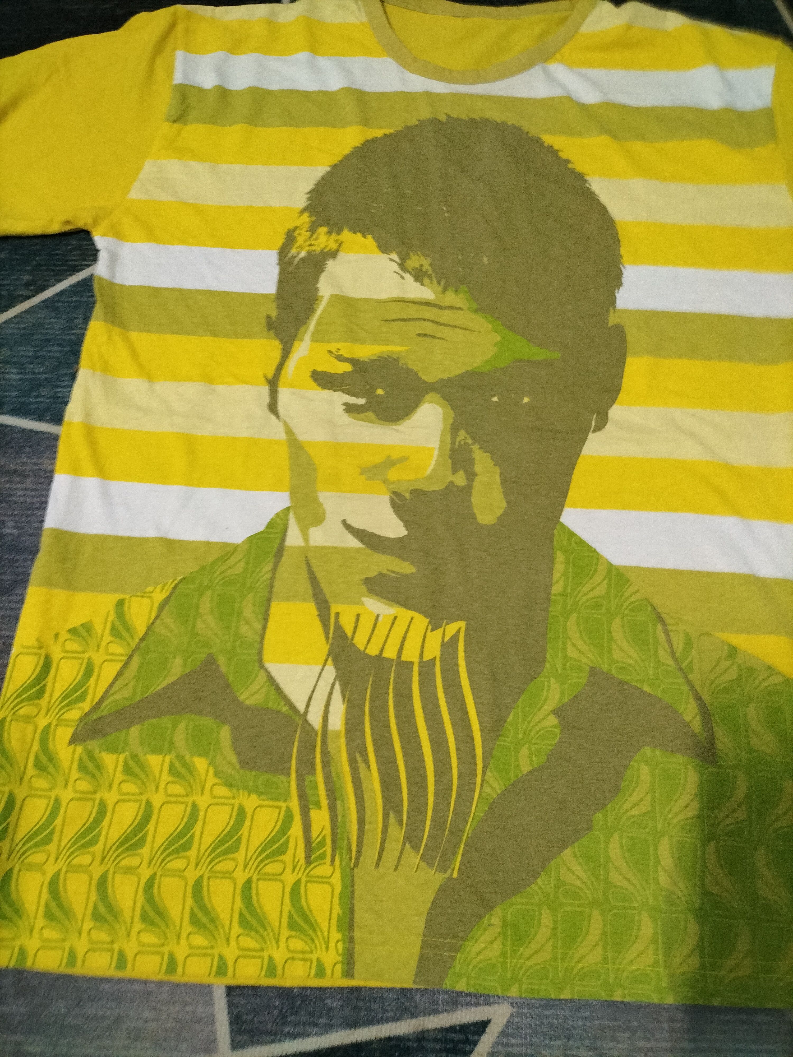Bacardi Vintage Bicardi Lemon Stripes Fashion Athlete Size US L / EU 52-54 / 3 - 3 Thumbnail
