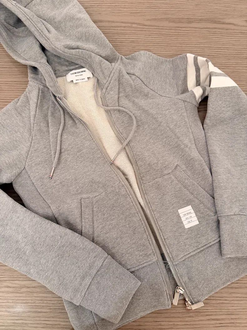 Thom Browne Thom Browne Zippered hoodie Size S / US 4 / IT 40 - 1 Thumbnail