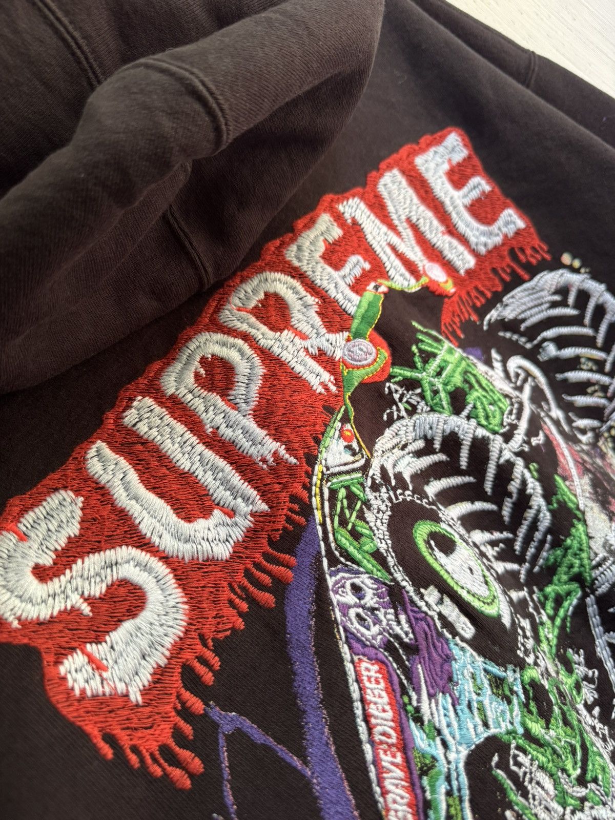 Supreme Supreme Grave Digger Zip Up Hoodie Black Size US M / EU 48-50 / 2 - 12 Thumbnail