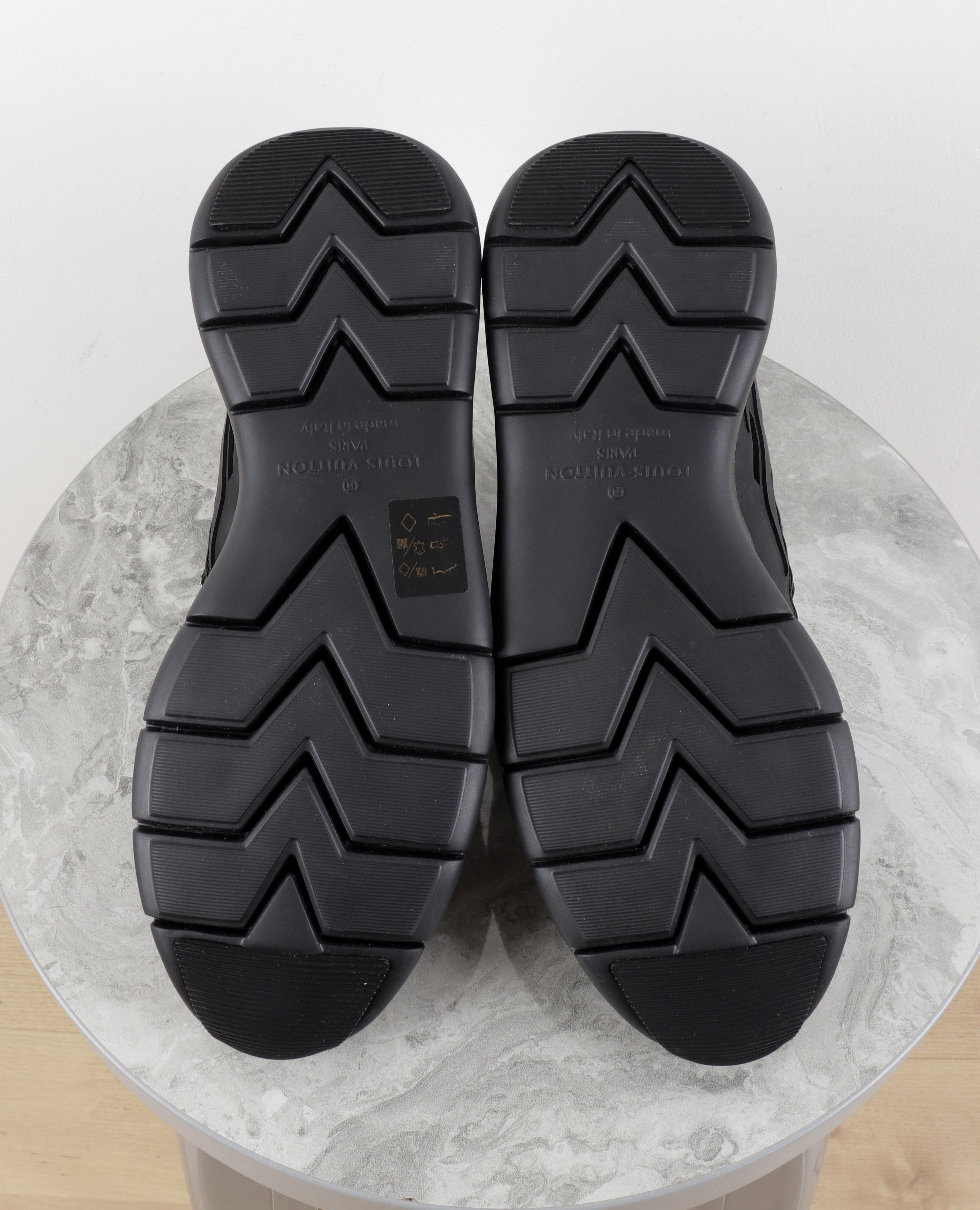 Louis Vuitton Louis Vuitton Fastlane Denim Black Monogram Sneakers Size US 9.5 / EU 42-43 - 10 Thumbnail