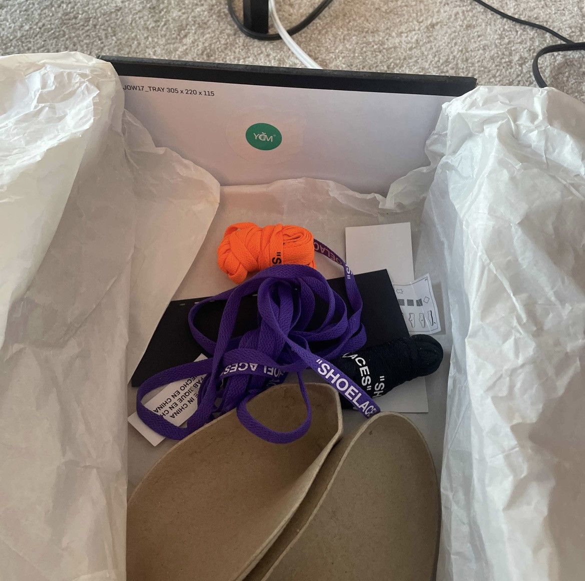 Nike × Off-White Off-White x Air Jordan 1 Retro High OG BG ‘White’ 2018 Size US 5.5 / EU 38 - 9 Thumbnail