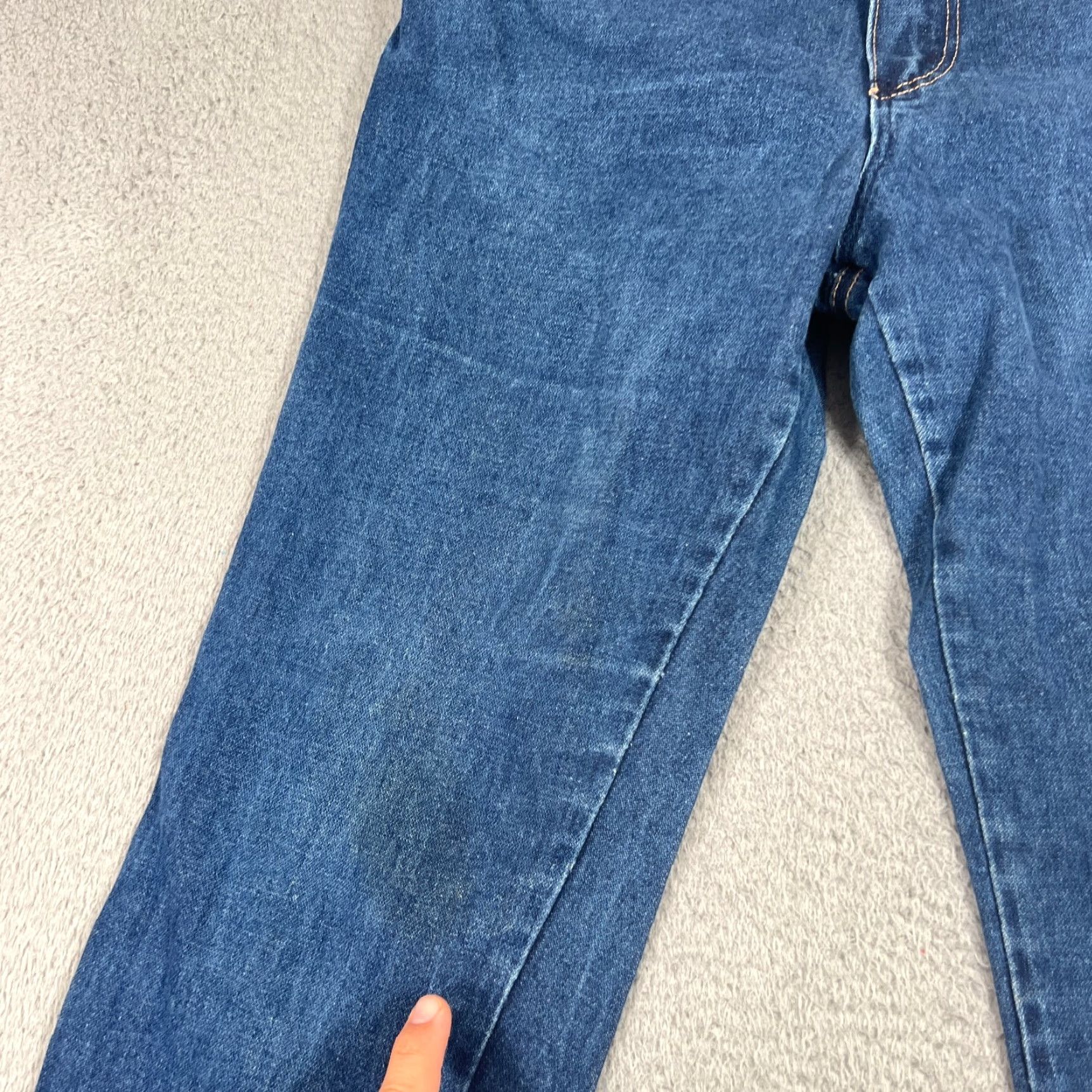 Wrangler VINTAGE Wrangler Jeans Women 30x31 Blue 80s 90s Cowboy Slim Tapered Denim Size 30" / US 8 / IT 44 - 2 Thumbnail