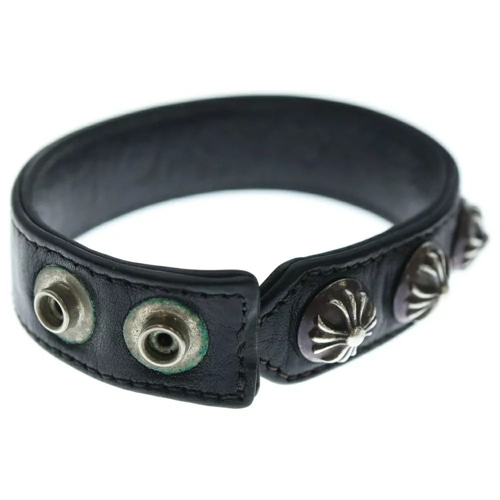 Chrome Hearts CHROME HEARTS 3 BUTTON 2 SNAP LEATHER BRACELET Size ONE SIZE - 3 Thumbnail