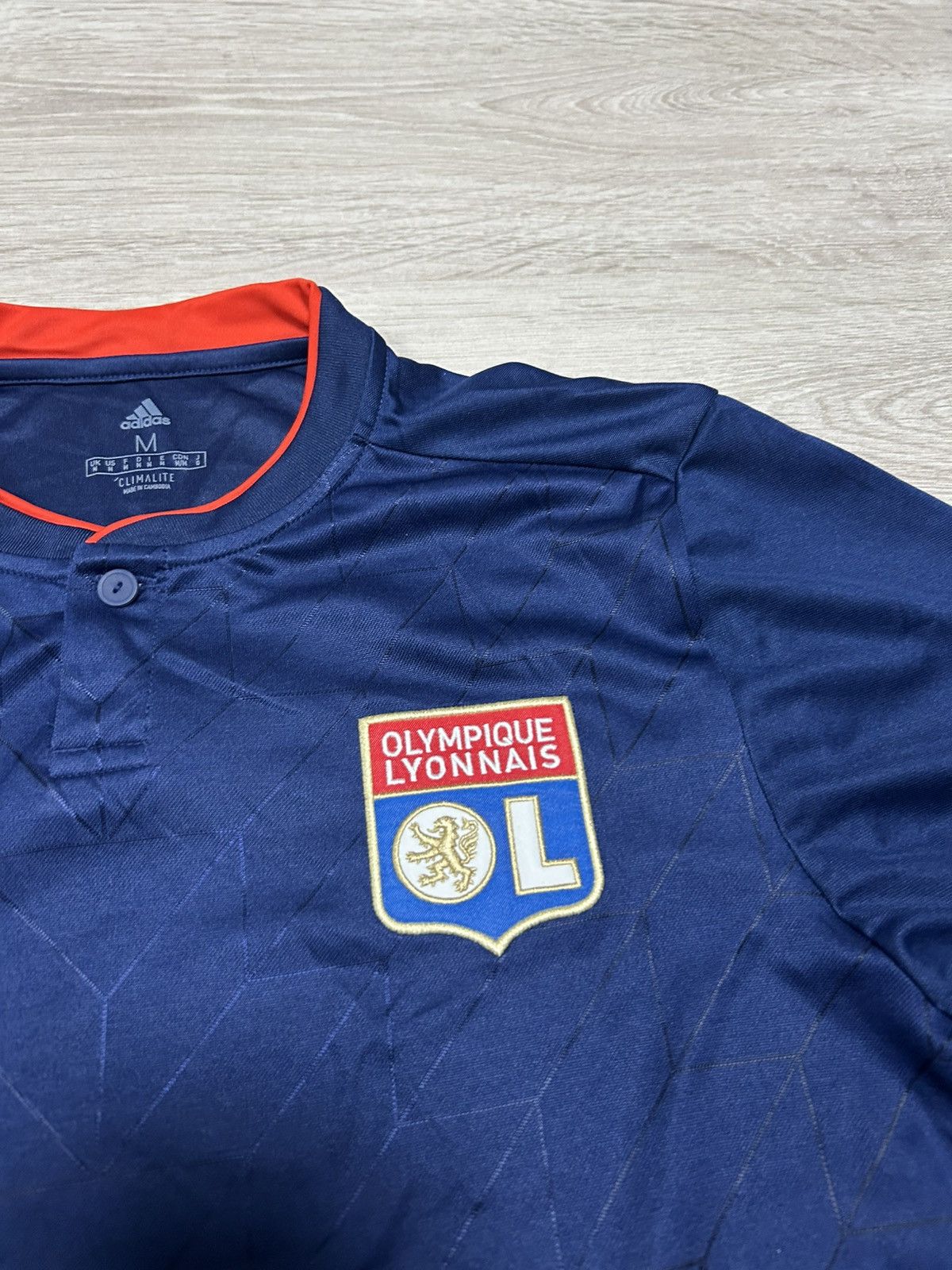 Adidas Adidas Soccer Jersey Olimpique Lyon Marseille size M Size US M / EU 48-50 / 2 - 4 Thumbnail