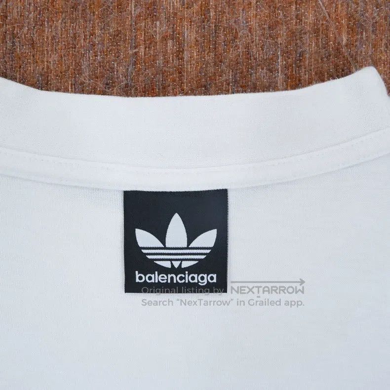 Balenciaga Balenciaga Adidas White Short Sleeve Size US S / EU 44-46 / 1 - 4 Thumbnail