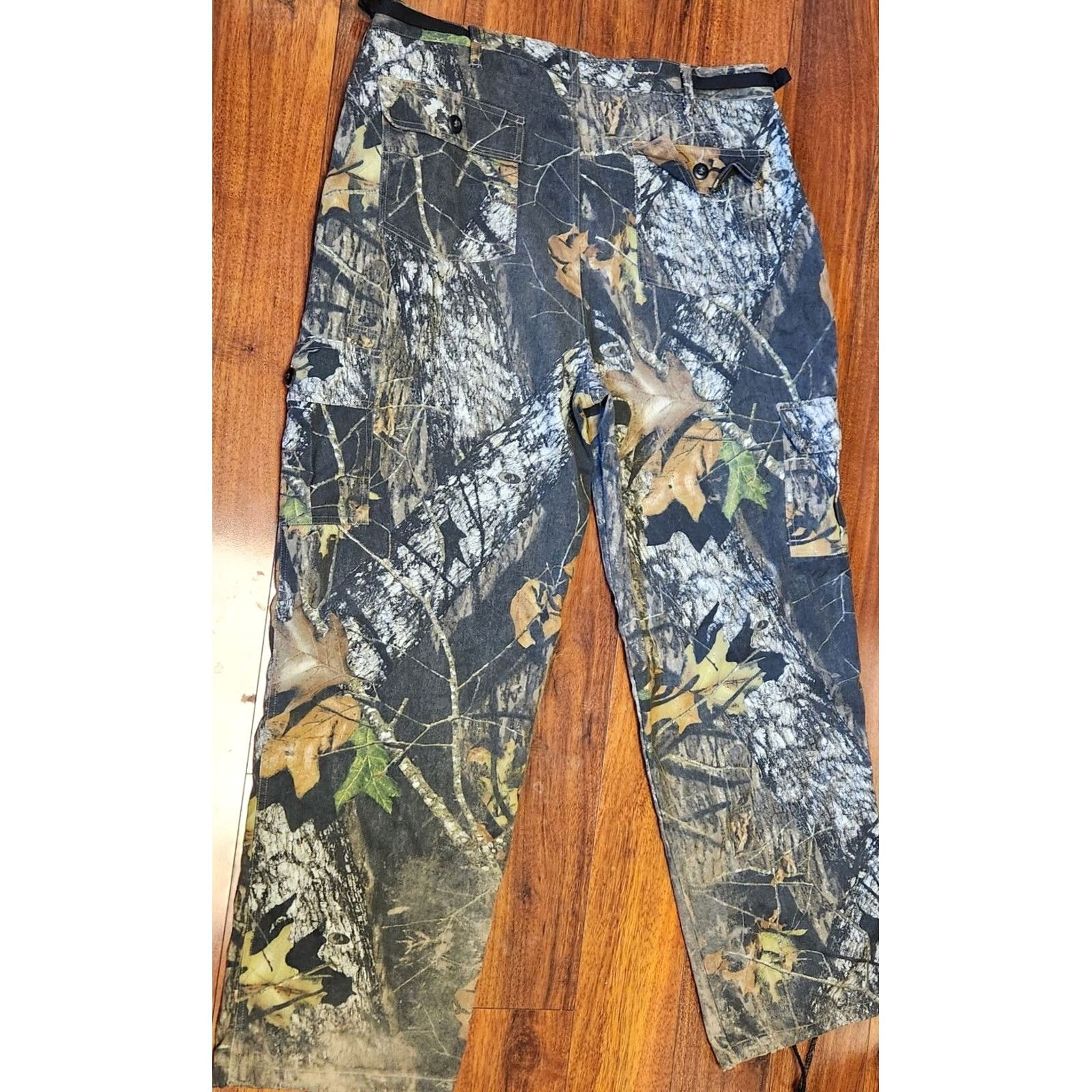 Vintage VINTAGE Mossy Oak Field Staff Camo Pants Mens XL 38x32 Break Up Utility Cargo Rise High VTG Size US 36 / EU 52 - 3 Thumbnail
