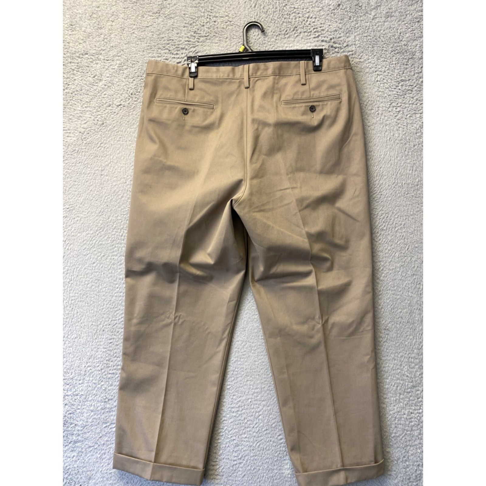 Lands' End Lands' End Men's Chino Pants 34x32 Tan Khaki Pleated Front /0661 Pants Shirt? Size US 34 / EU 50 - 6 Thumbnail