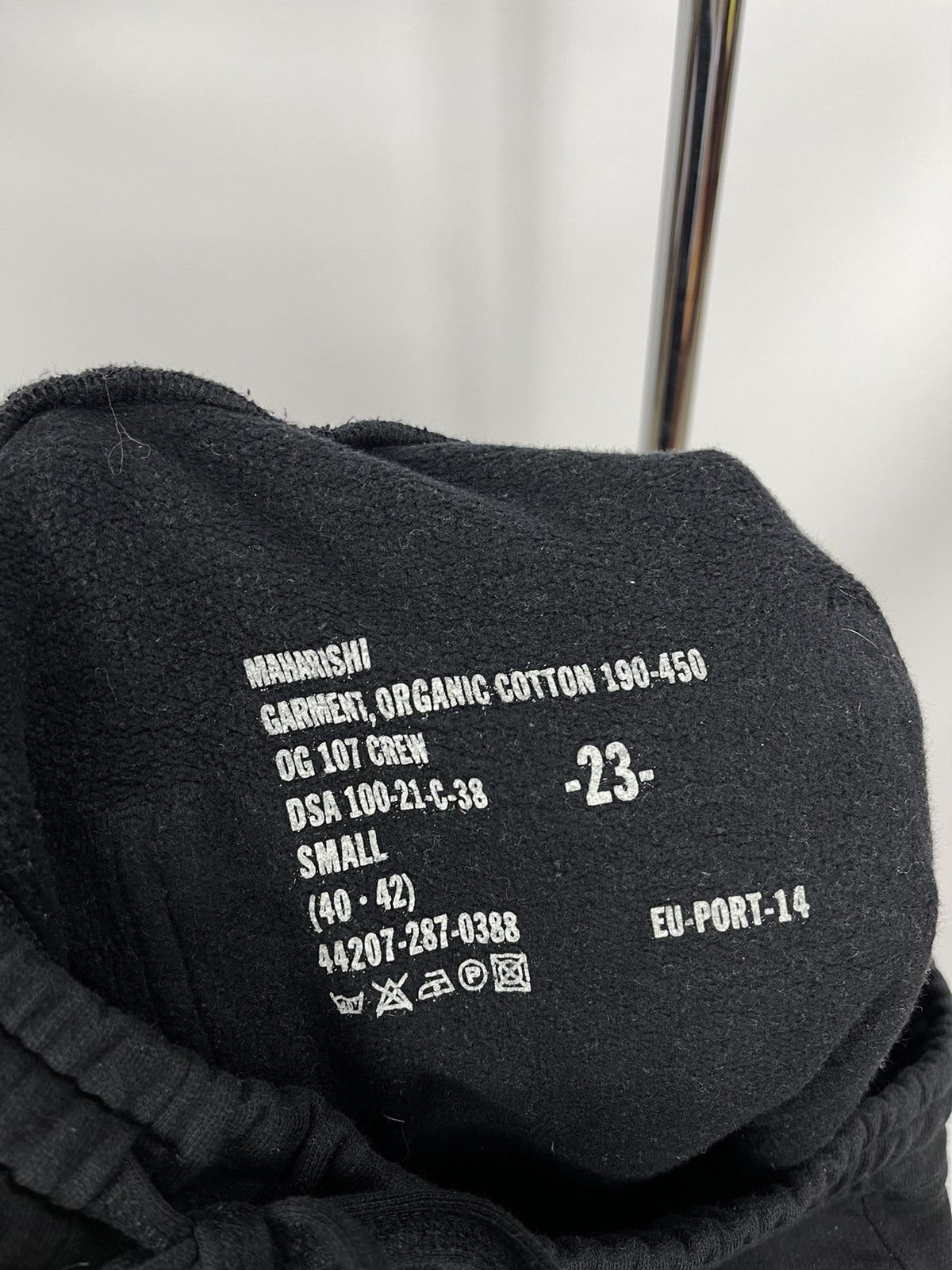 Maharishi Maharishi MA23 Black Heavyweight Joggers Size Small 40/42 Size US 32 / EU 48 - 6 Thumbnail