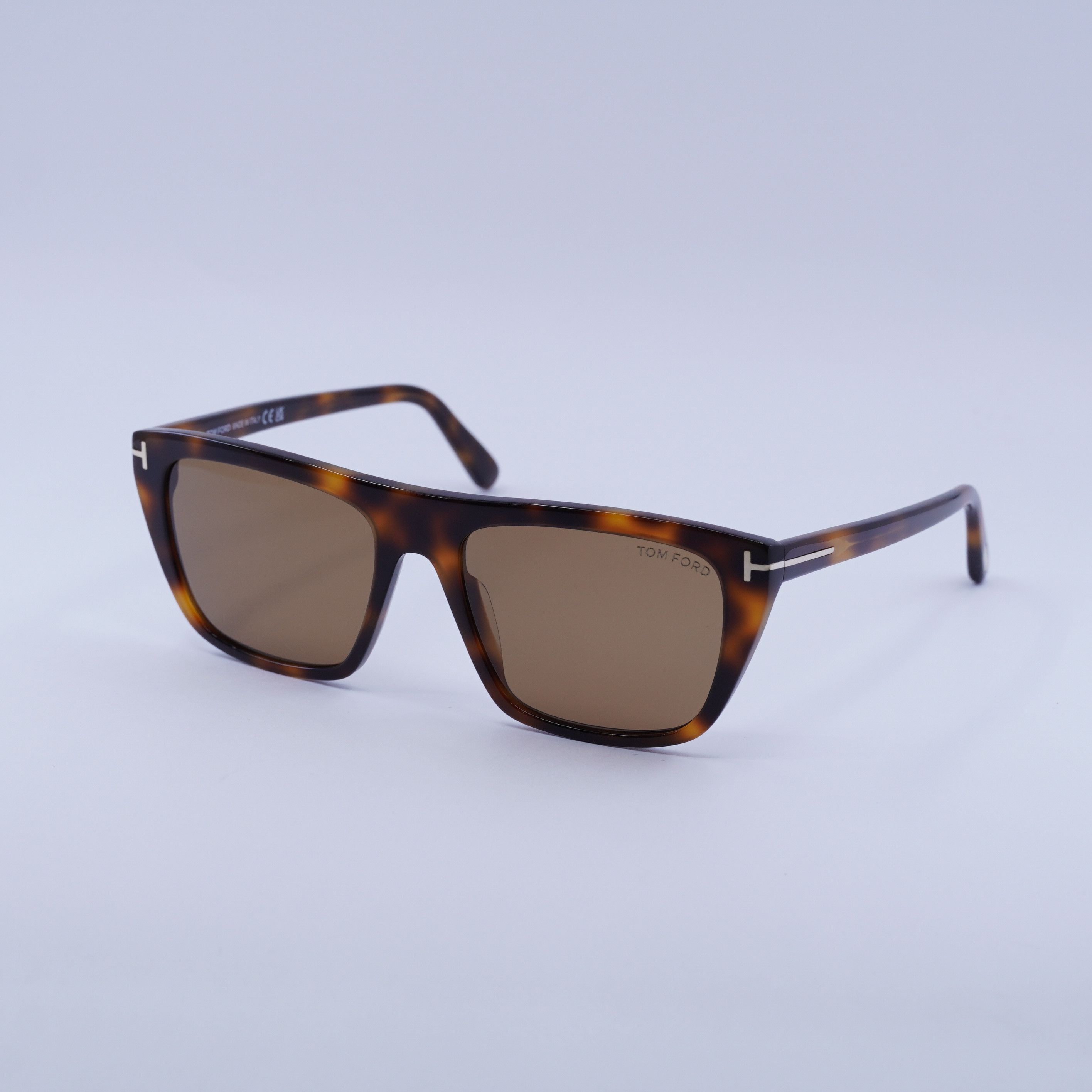 Tom Ford ASLAN FT1175 53E Blonde Havana/Brown Square Sunglasses Tom Ford Aslan Sunglasses TF1175 53E Blonde Havana 56mm  main image 3