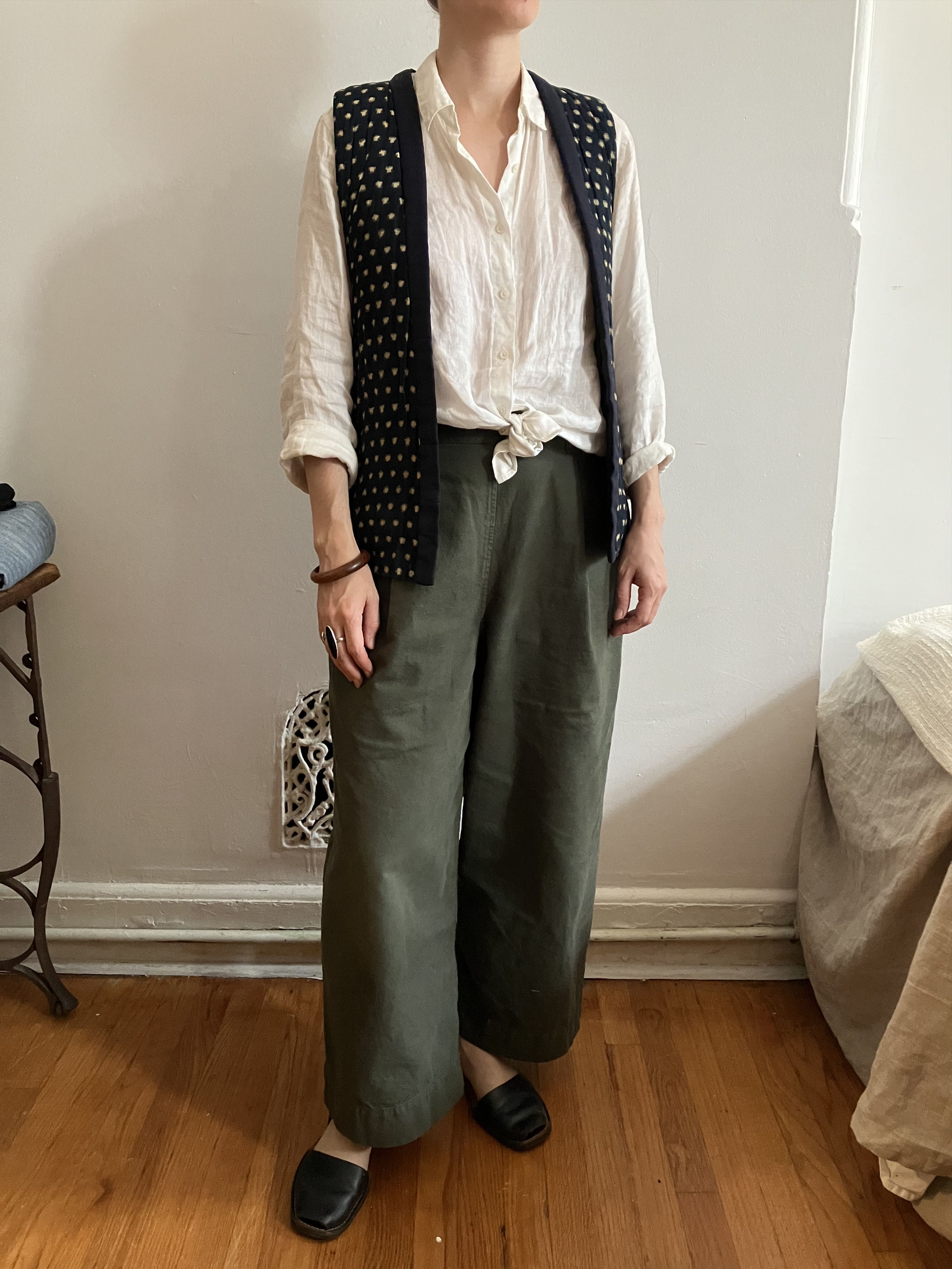 Vintage Vintage Japanese Workwear Vest - Ikat Indigo Size US M / EU 48-50 / 2 - 12 Thumbnail