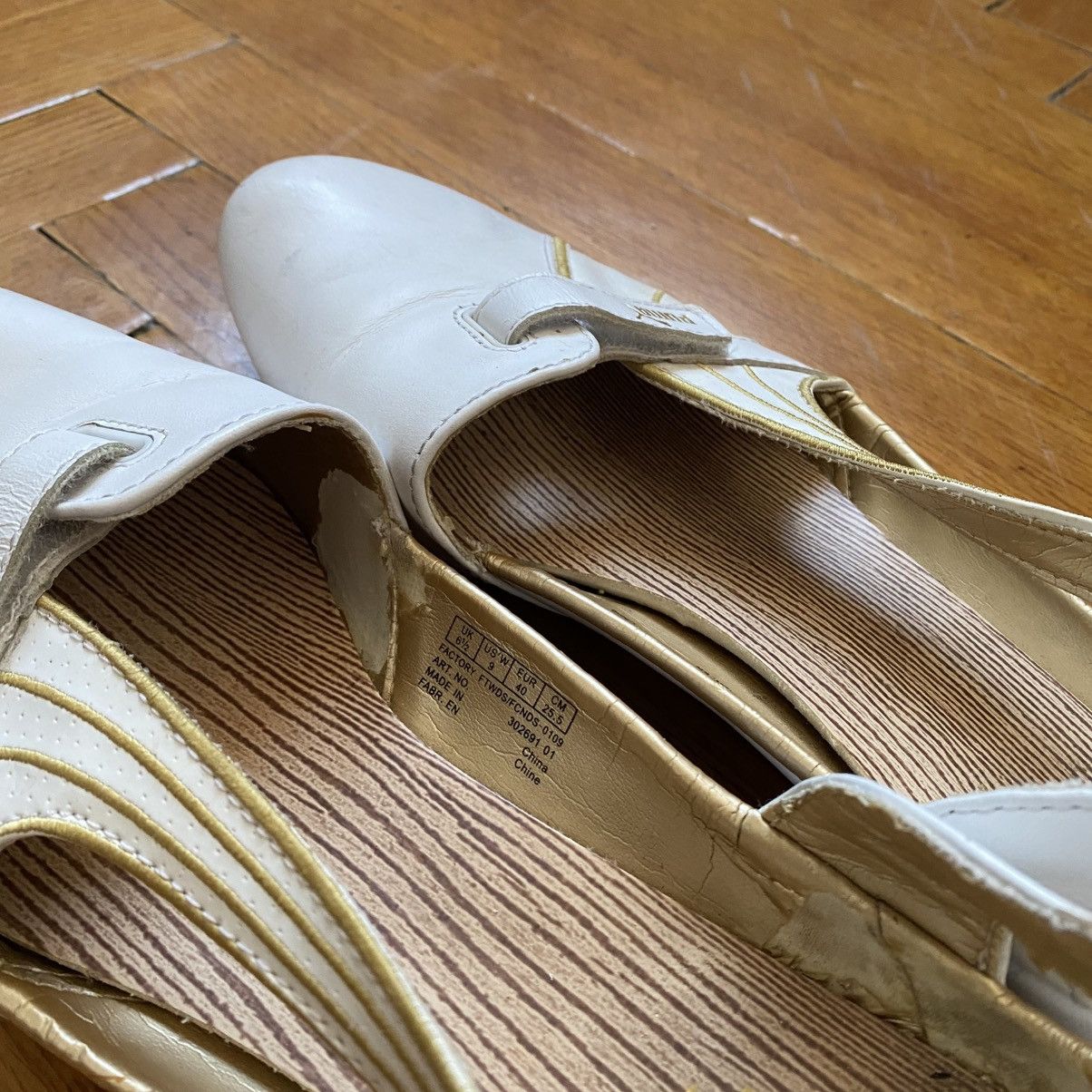 Puma VINTAGE PUMA WHITE/GOLD MULES SANDALS Size US 10 / IT 40 - 10 Thumbnail