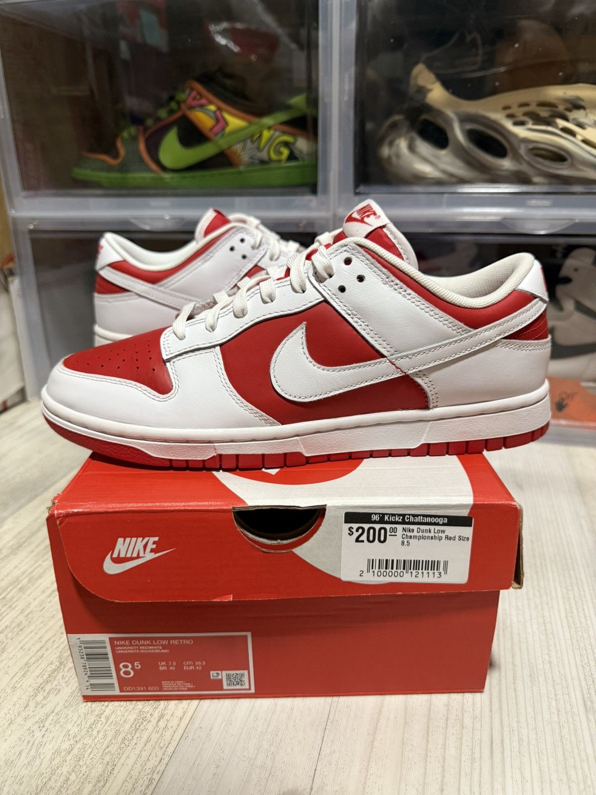 Nike Nike Dunk Low Championship Red Size US 8.5 / EU 41-42 - 1 Thumbnail