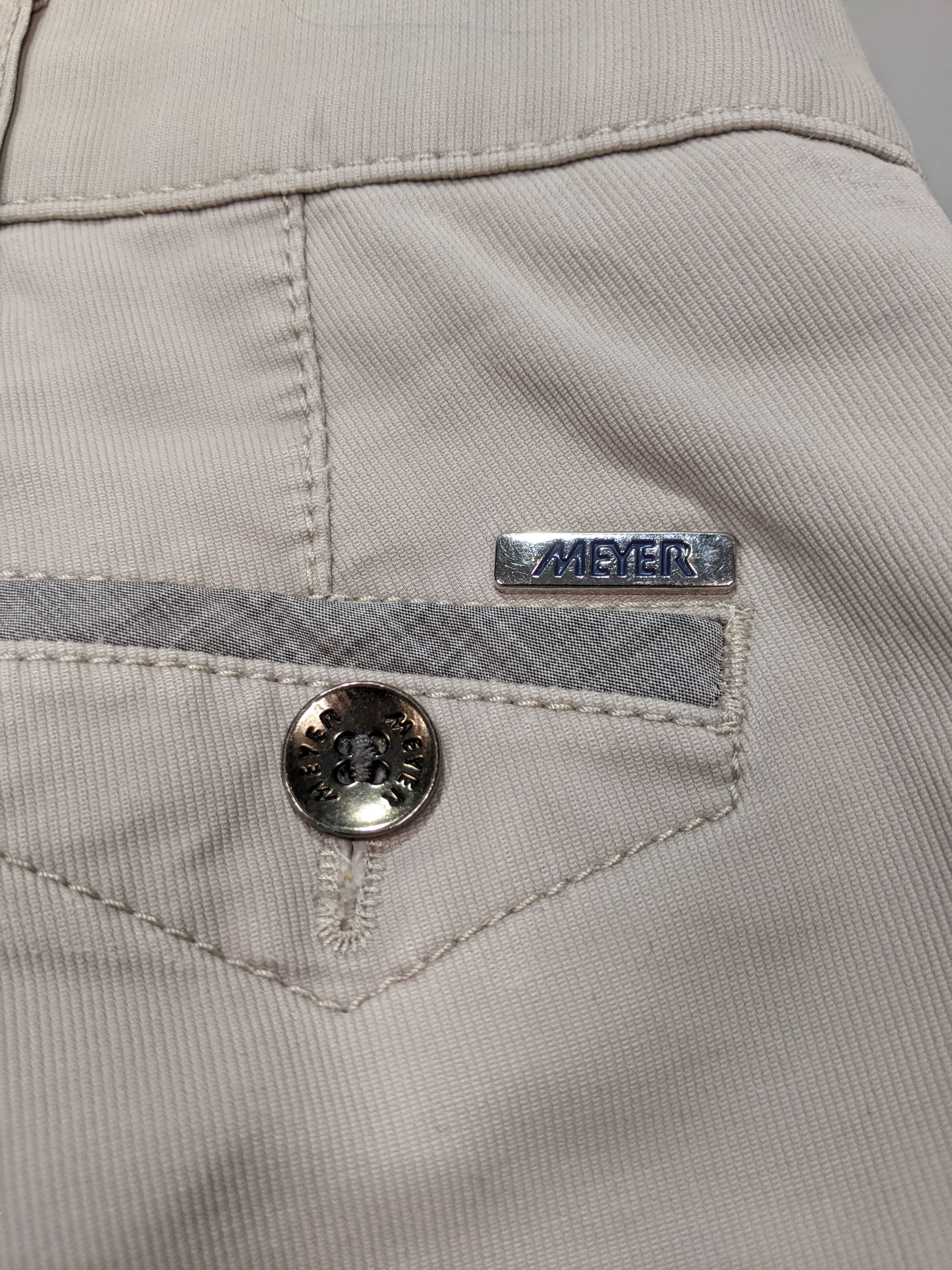 John Mayer MEYER Light-Gray Men's Chino Pants W36 L33 or XL Size US 36 / EU 52 - 8 Thumbnail