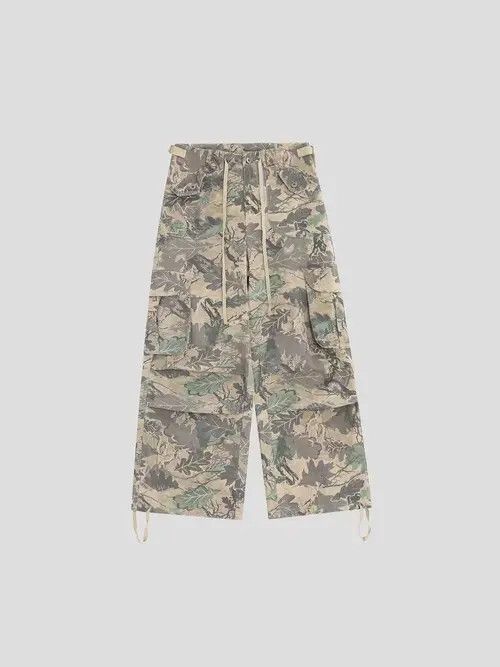 Japanese Brand Camouflage leaf pattern workwear wide-leg casual pants Size US 32 / EU 48 - 4 Thumbnail
