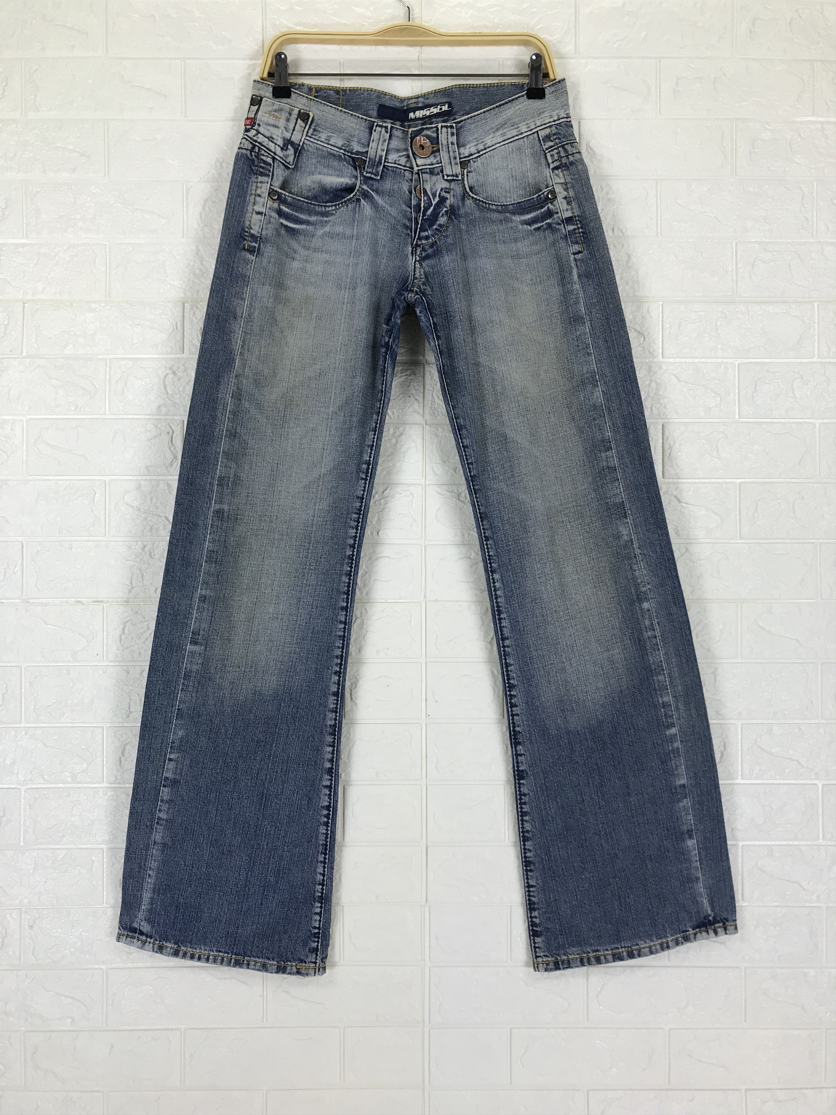 Miss Sixty Vintage Miss Sixty Patched Super Flare Jeans Size 28" / US 6 / IT 42 - 5 Thumbnail