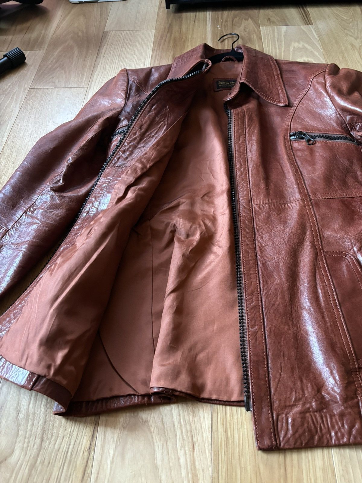 Vintage Orange vintage leather jacket Size US M / EU 48-50 / 2 - 3 Thumbnail