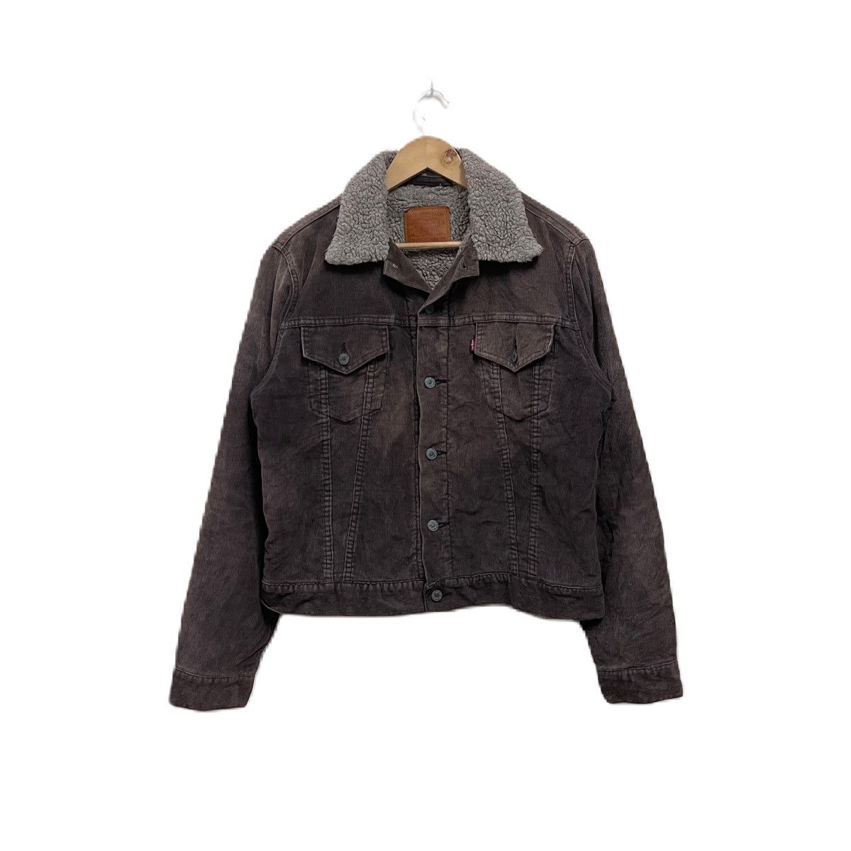 Levi's Vintage Levis Trucker Corduroy Jacket sherpa shearling Size US M / EU 48-50 / 2 - 1 Thumbnail
