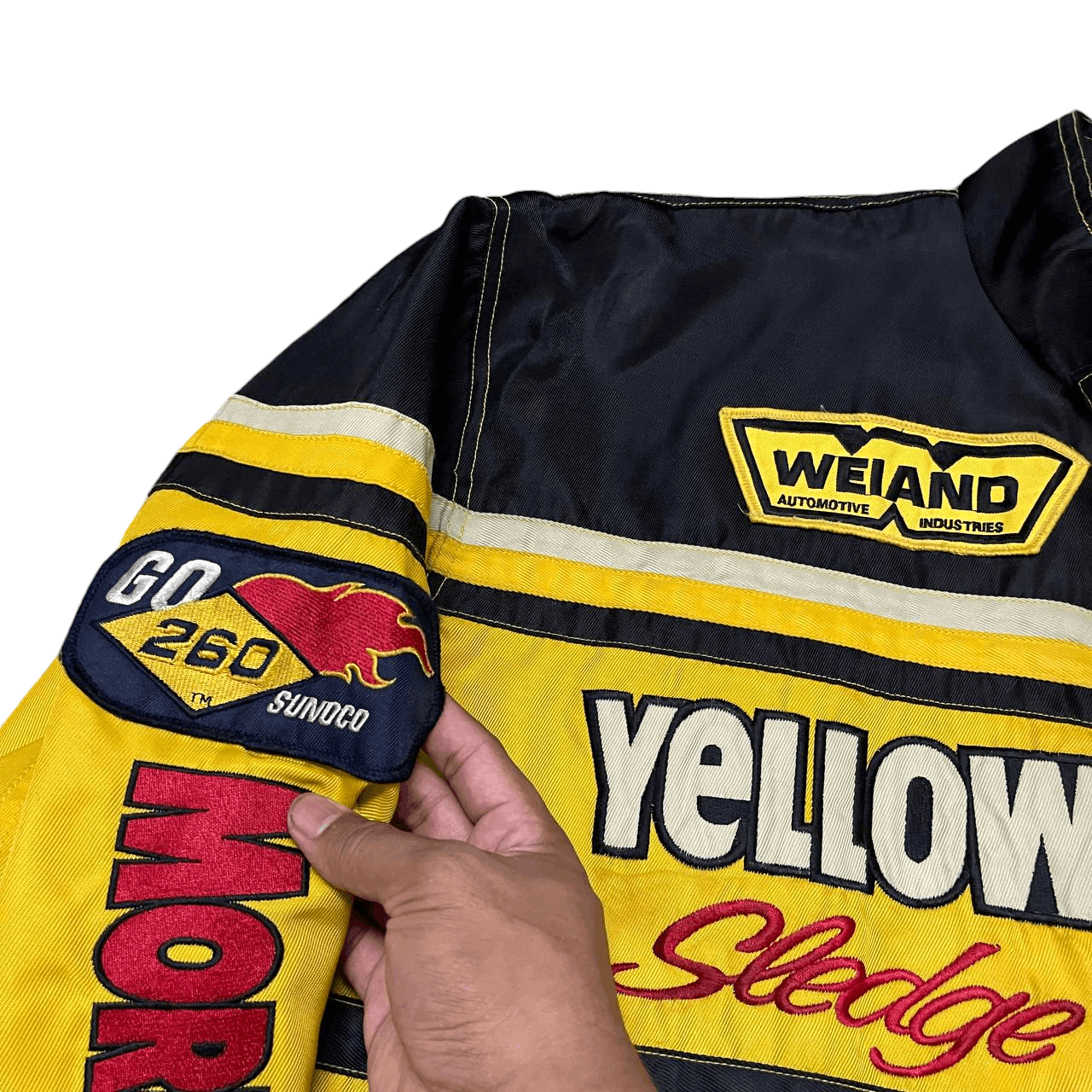 YELLOW CORN Vintage 90's Yellow Corn Racing Jacket ISKY Issey Skyline Size US L / EU 52-54 / 3 - 8 Thumbnail