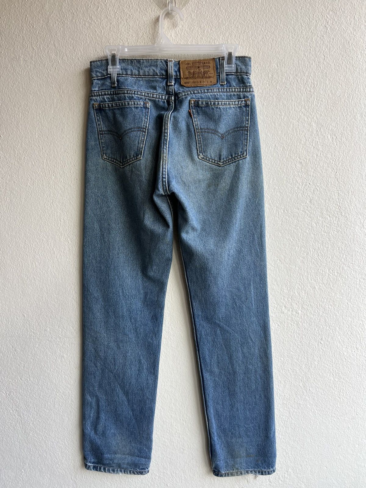 Levi's 1996 Dirty Mud Stains Denim Levi’s 505 Orange Tab Jeans Size US 29 - 3 Thumbnail