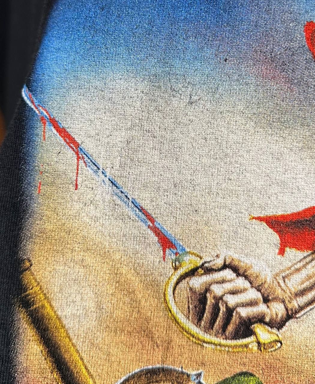 Fruit Of The Loom × Iron Maiden Iron Maiden Eddie Holding British Flag fruit of the loom Size US XL / EU 56 / 4 - 2 Thumbnail