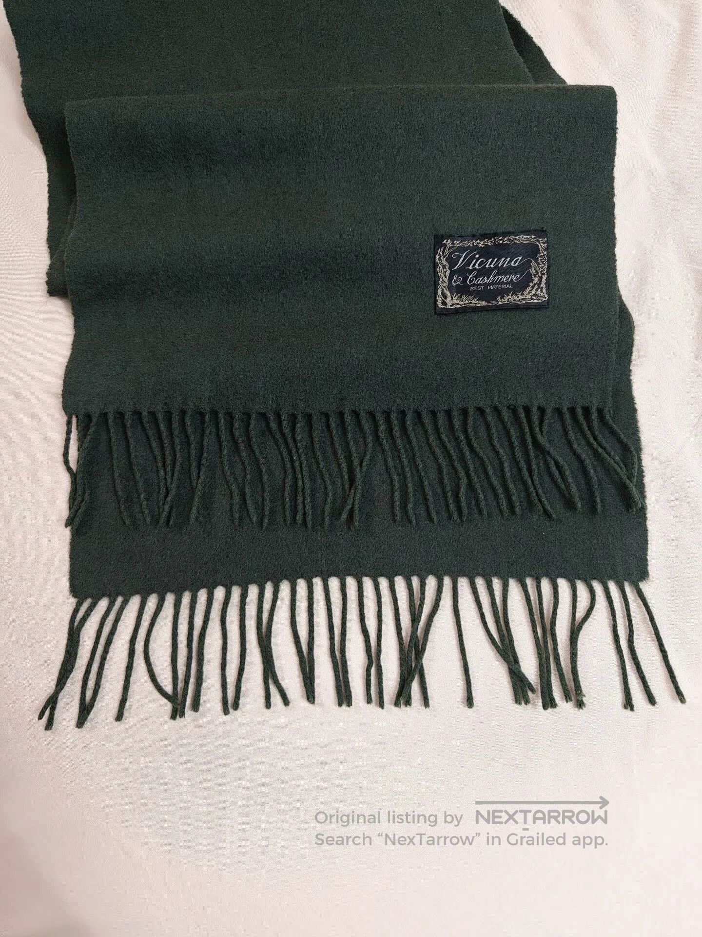 Extreme Cashmere Vicuna Cashmere Blend Green Scarf. Size ONE SIZE - 4 Thumbnail