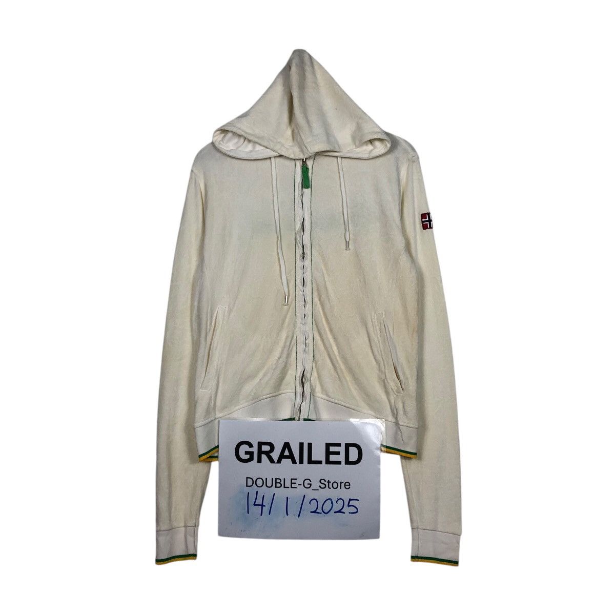 Japanese Brand × Napapijri 📌Vintage Zipper Sweater Jacket Napapijri Big Logo Size US L / EU 52-54 / 3 - 1 Thumbnail